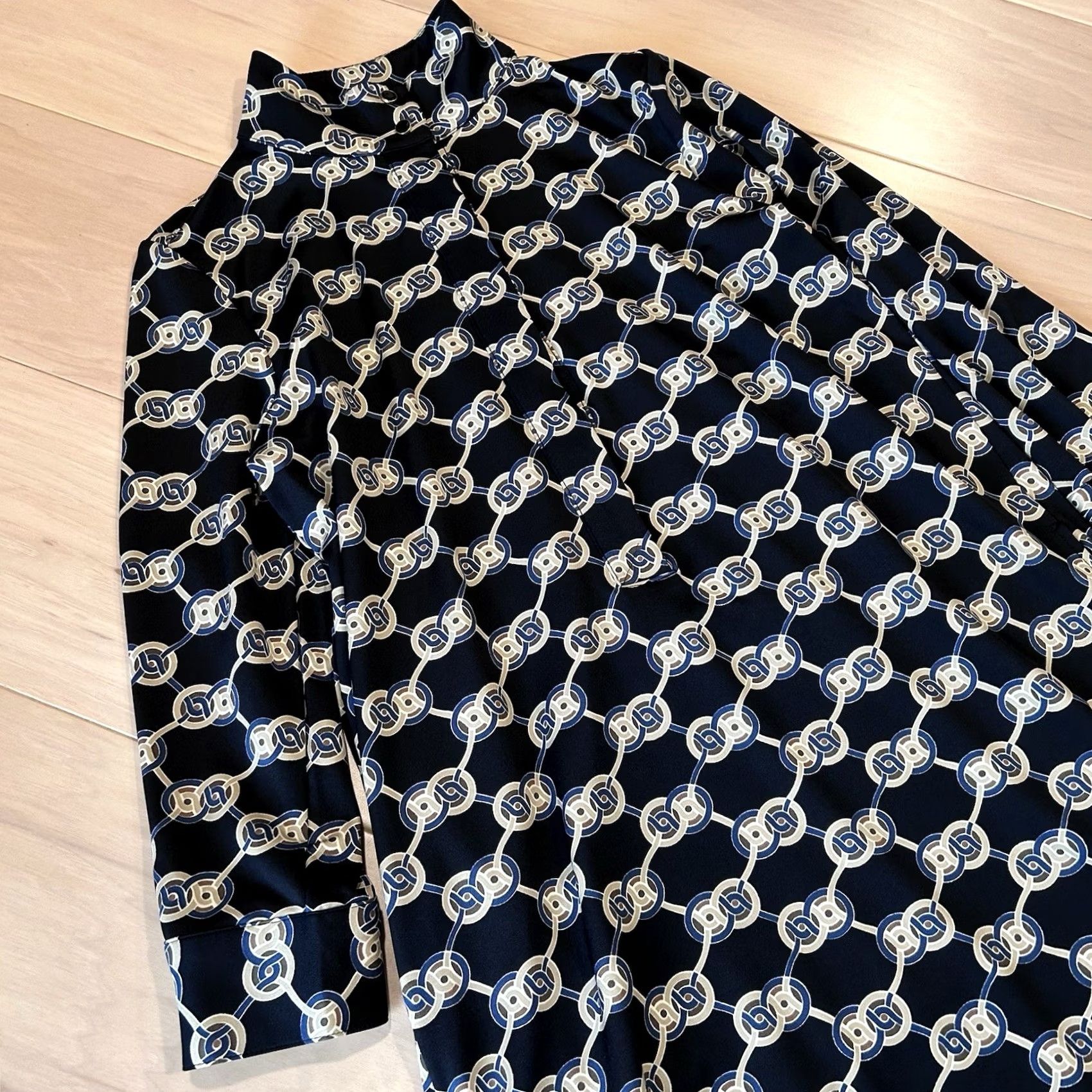 J.McLaughlin J. McLaughlin Berlin Black Dress Long Sleeve Women’s XS Shirt Knit Geometric Knee Length Casual Business Womens XS Black, Rayon, Spandex Size XS / US 0-2 / IT 36-38 - 2 Thumbnail