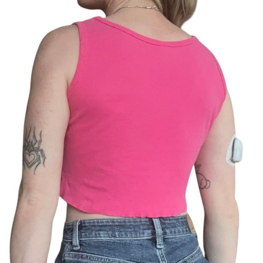 Anvil Anvil Pink Las Vegas Cropped Graphic Tank Top Size M / US 6-8 / IT 42-44 - 4 Thumbnail