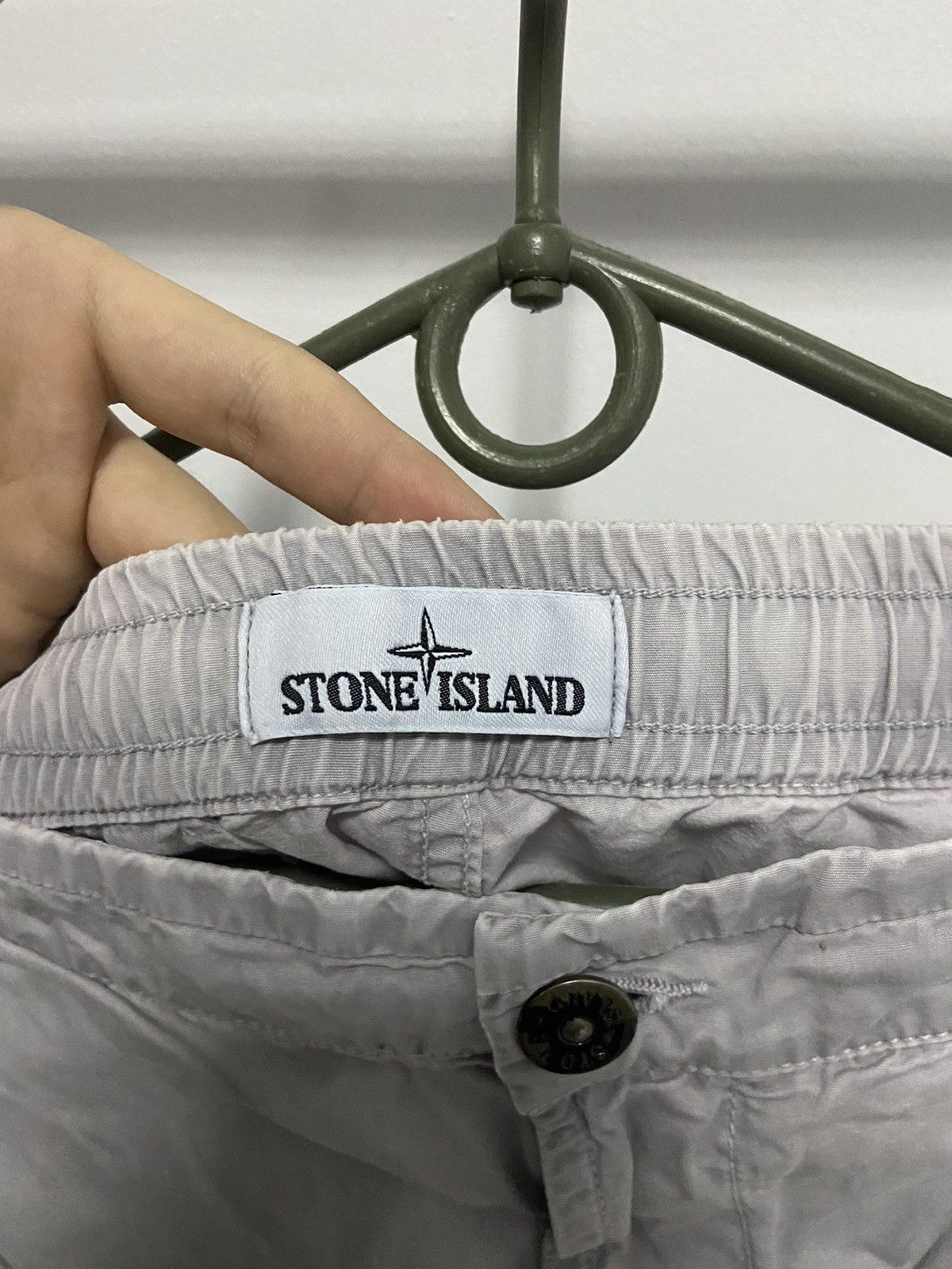 Stone Island × Vintage Stone island pants patch program logo compass vintage Size US 29 - 7 Thumbnail