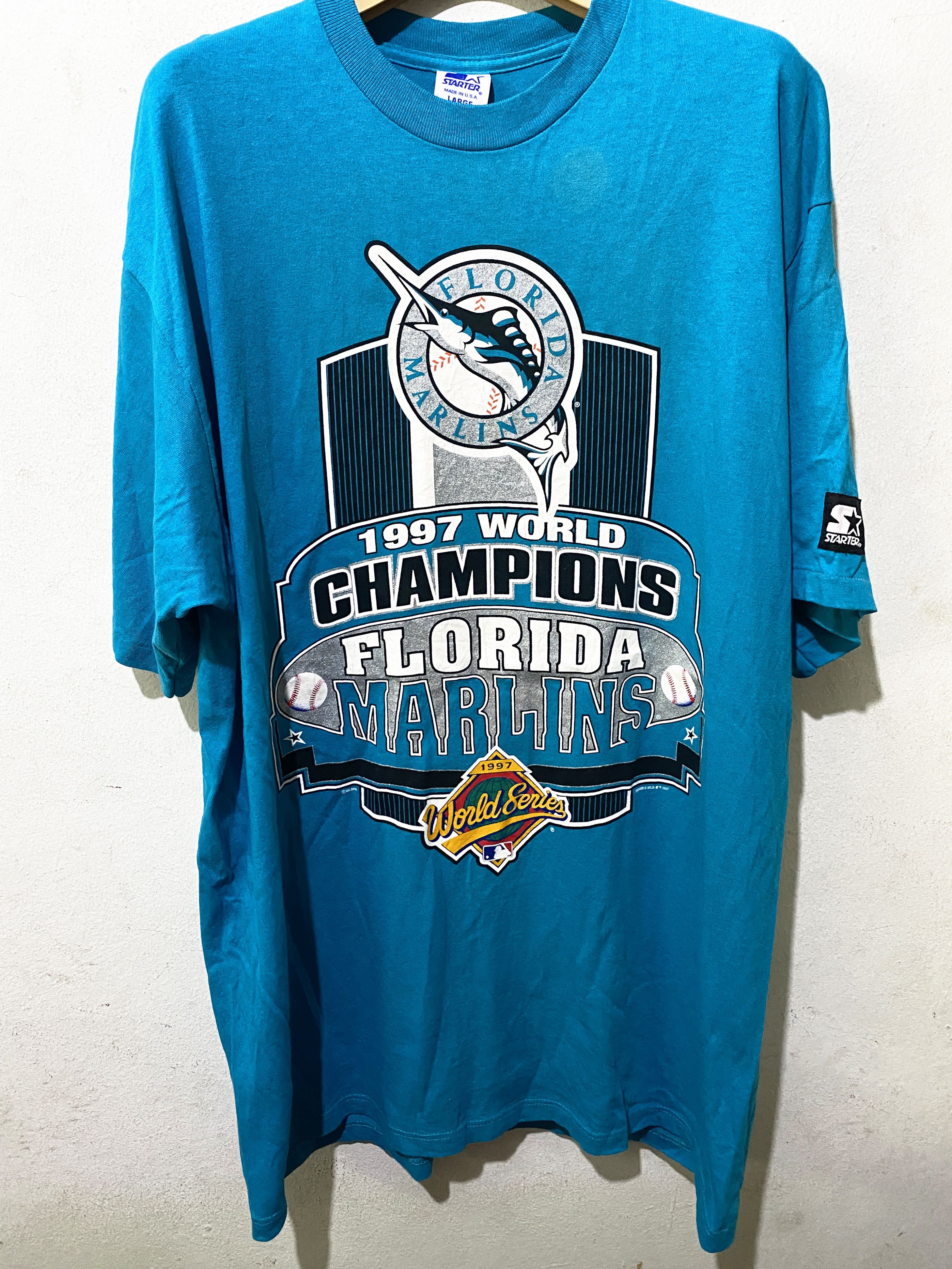 90s Vintage Starter 1997 Florida Marlins World Series Champions