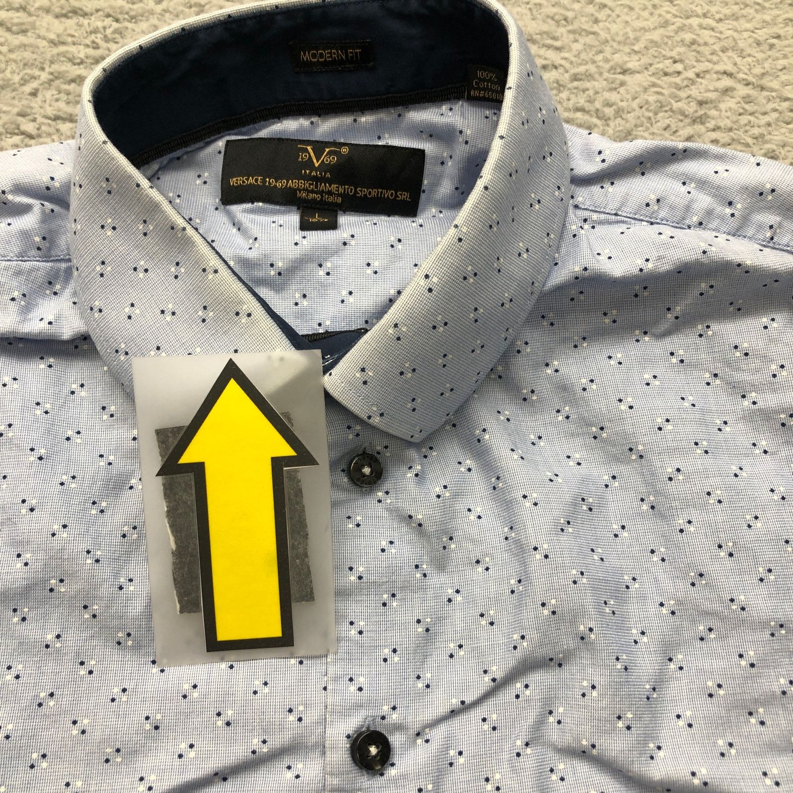 Versace Versace 1969 Abbigliamento Sportivo Button Shirt Large 16.5 Size US L / EU 52-54 / 3 - 4 Thumbnail