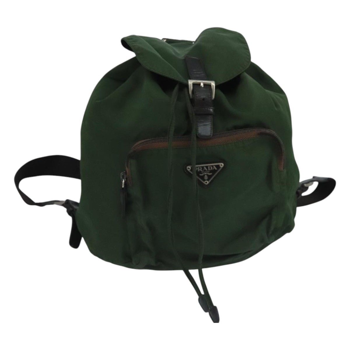 Prada Prada Front Pocket Buckle Backpack Nylon Size ONE SIZE - 1 Thumbnail