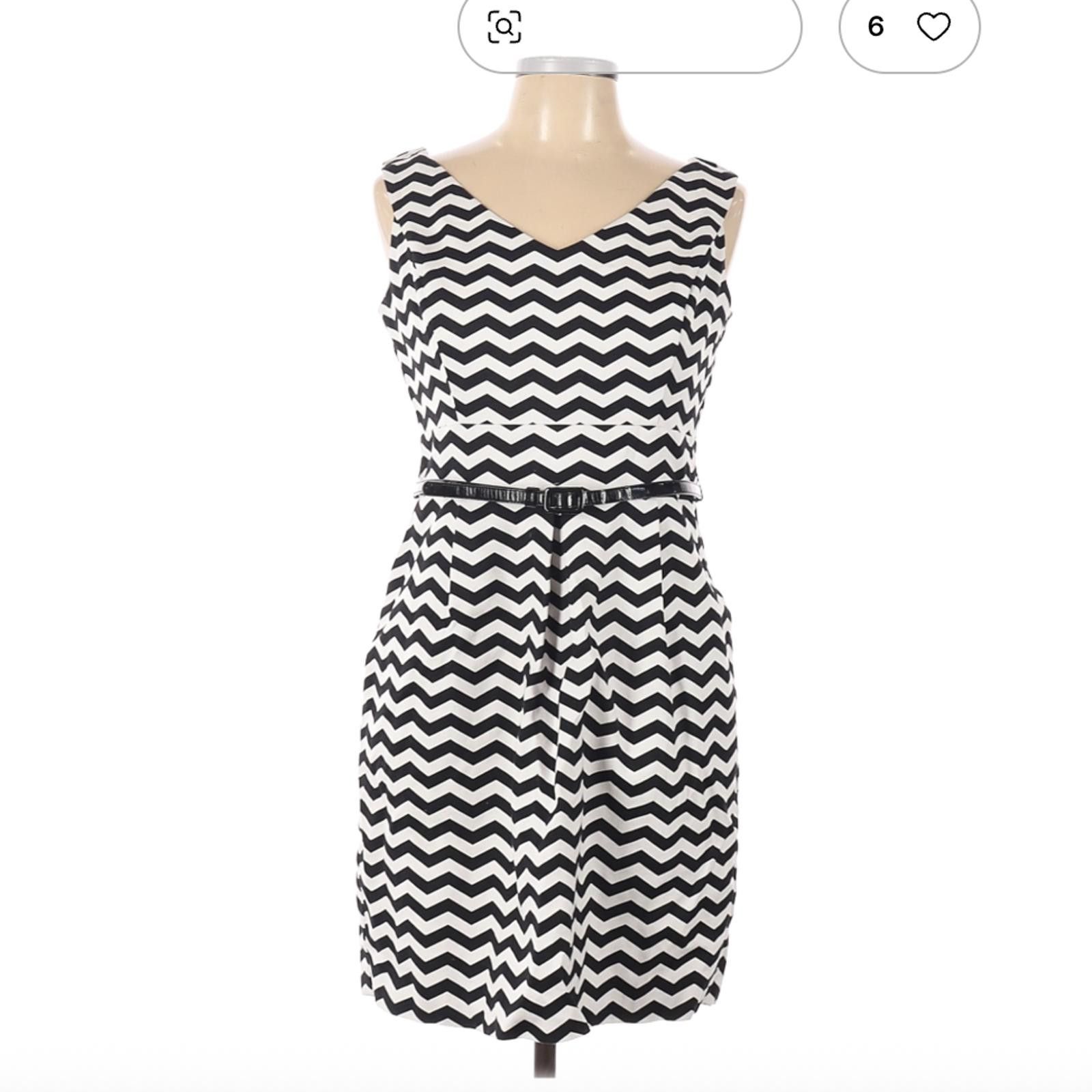 Other White House Black Market Size 10 Casual Dress Stripe Size L / US 10 / IT 46 - 1 Thumbnail