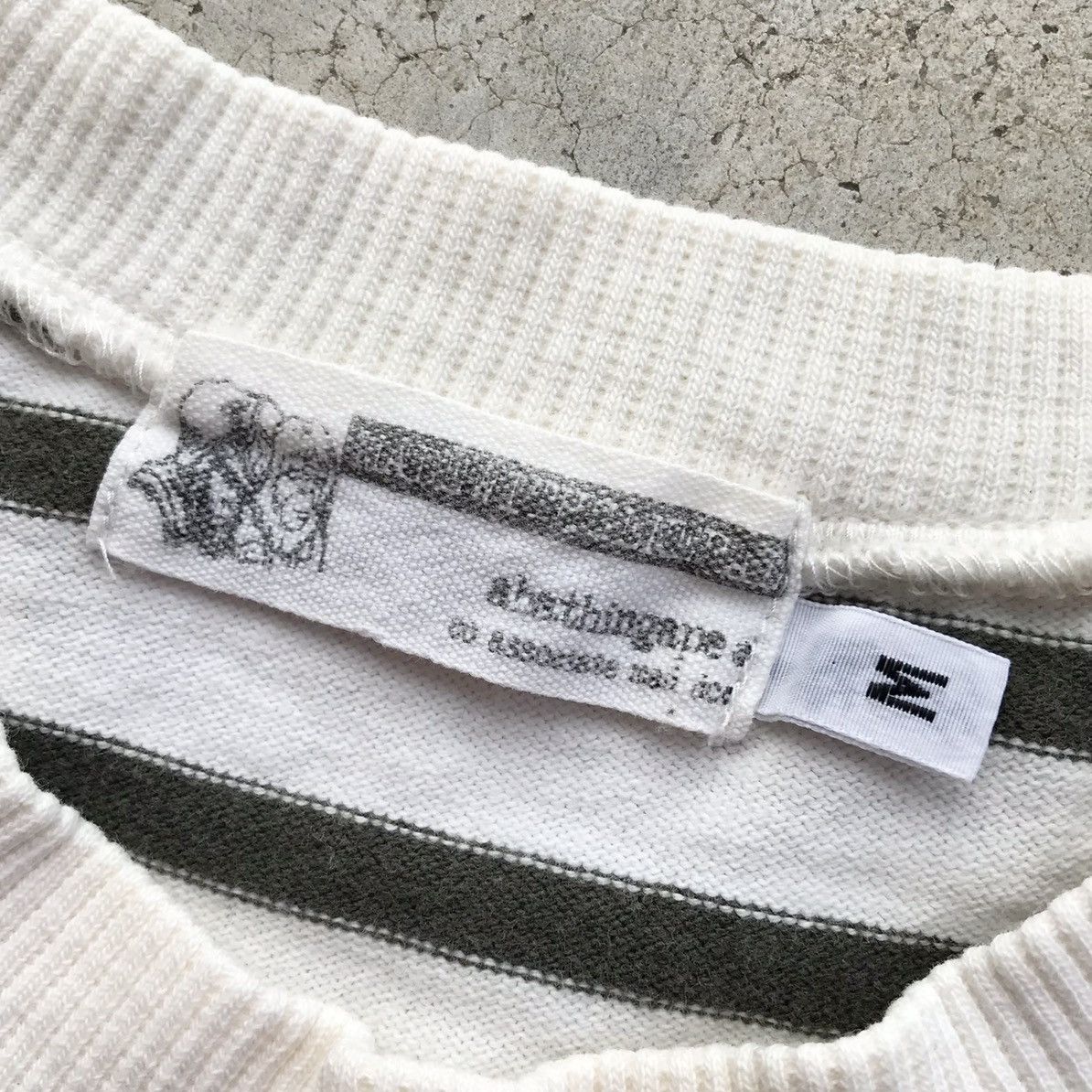 Bape 2000's Bathing Ape - Made with General Stripe L/S T-Shirt Size US S / EU 44-46 / 1 - 9 Thumbnail
