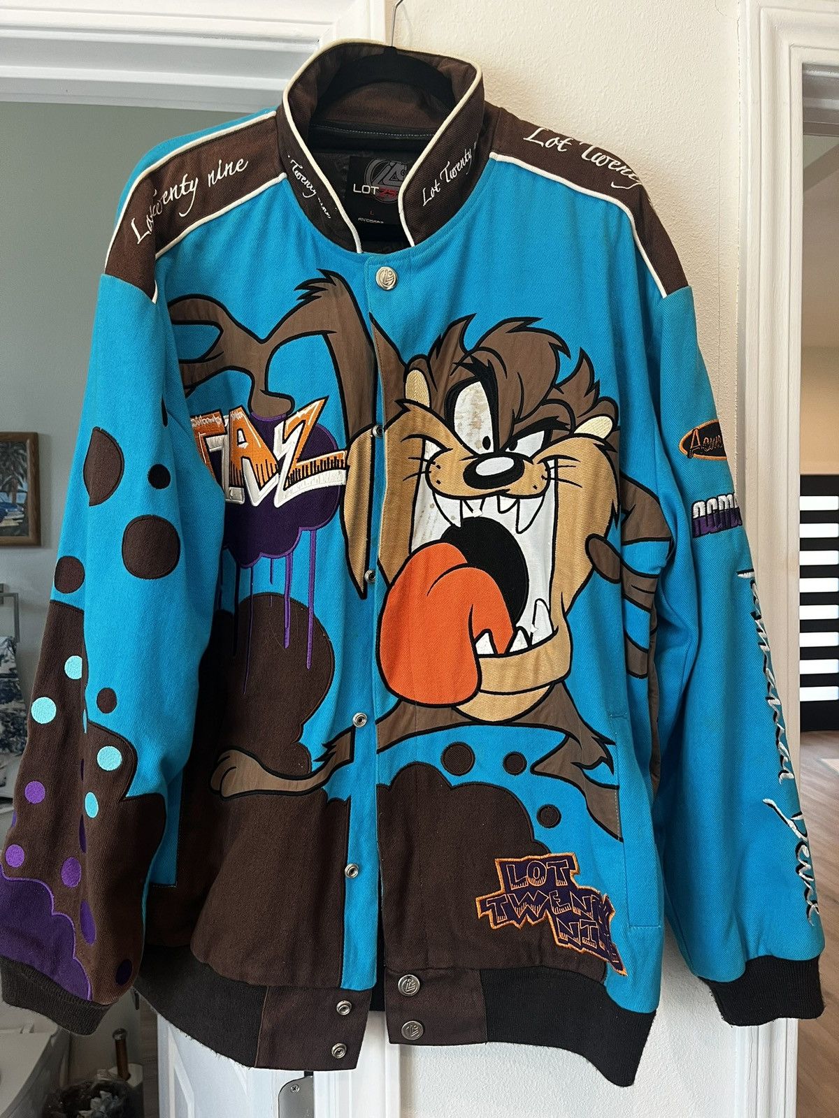 Vintage Taz Looney hotsell Tunes Racing Jacket