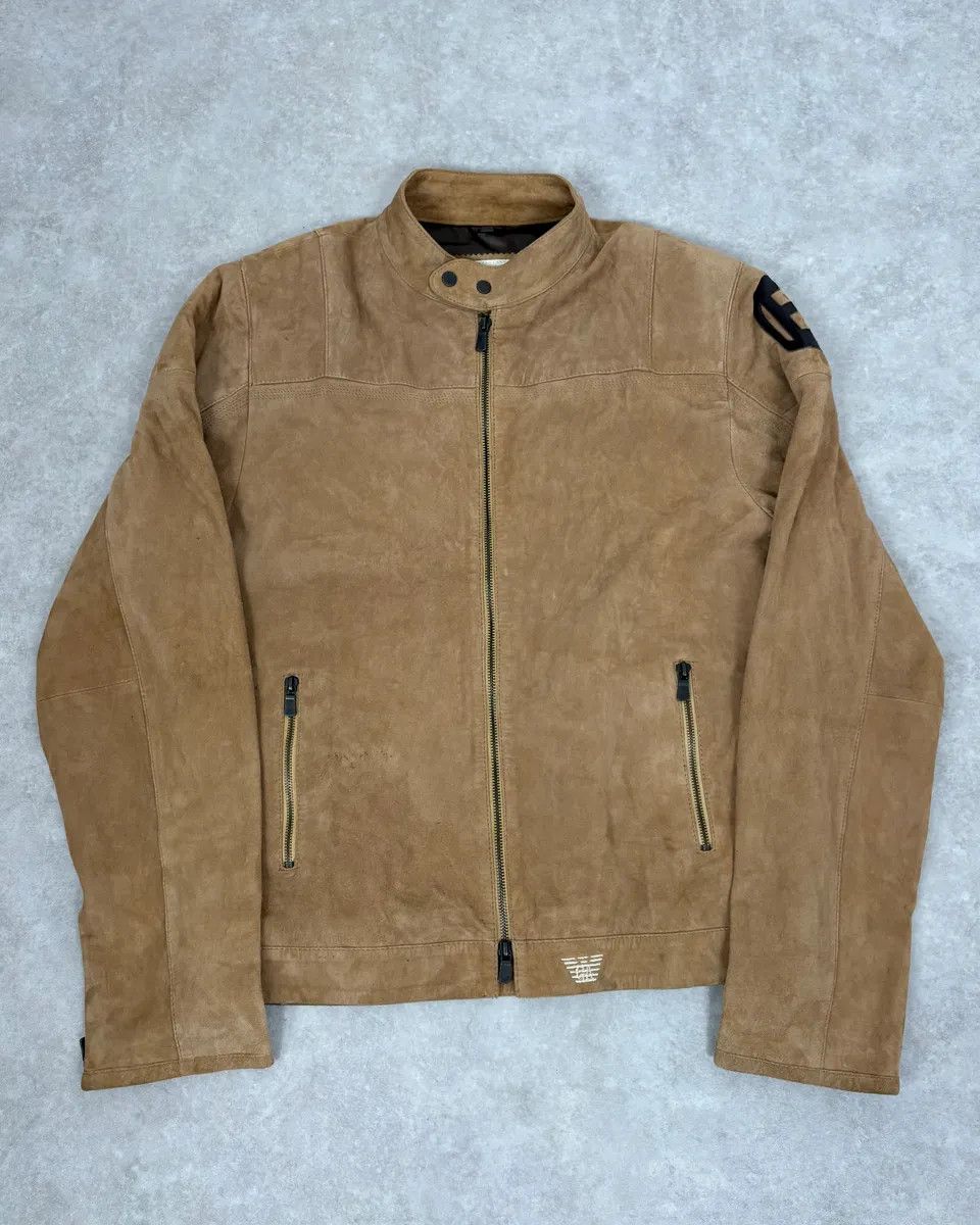 Emporio Armani Suede Jacket | Grailed