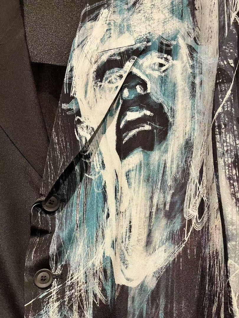 Yohji Yamamoto POUR HOMME 25ss LOOK2 silk jacket HP-J74-804 Size US M / EU 48-50 / 2 - 2 Thumbnail