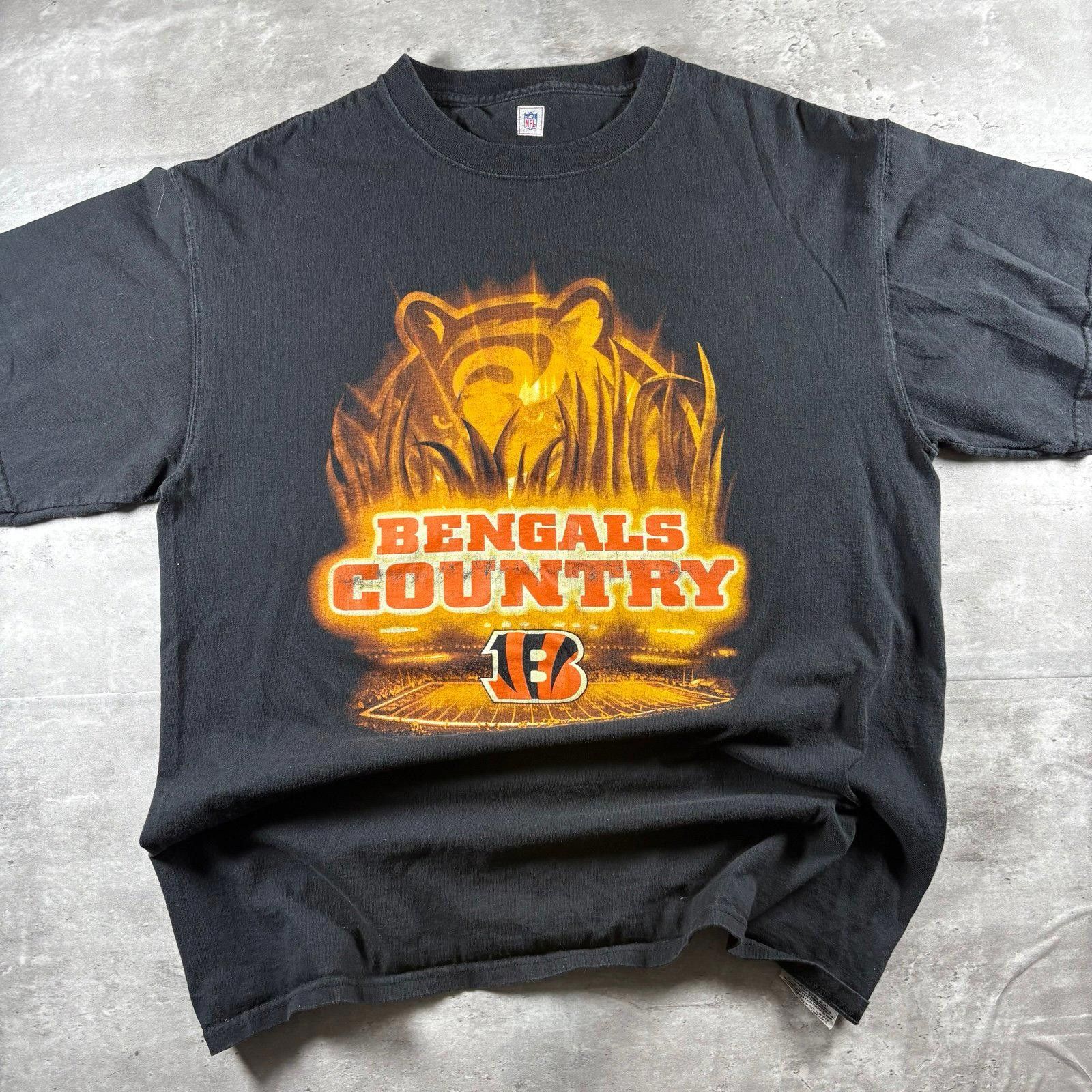 Reebok Vintage Cincinnati Bengals Tshirt Size US L / EU 52-54 / 3 - 7 Thumbnail