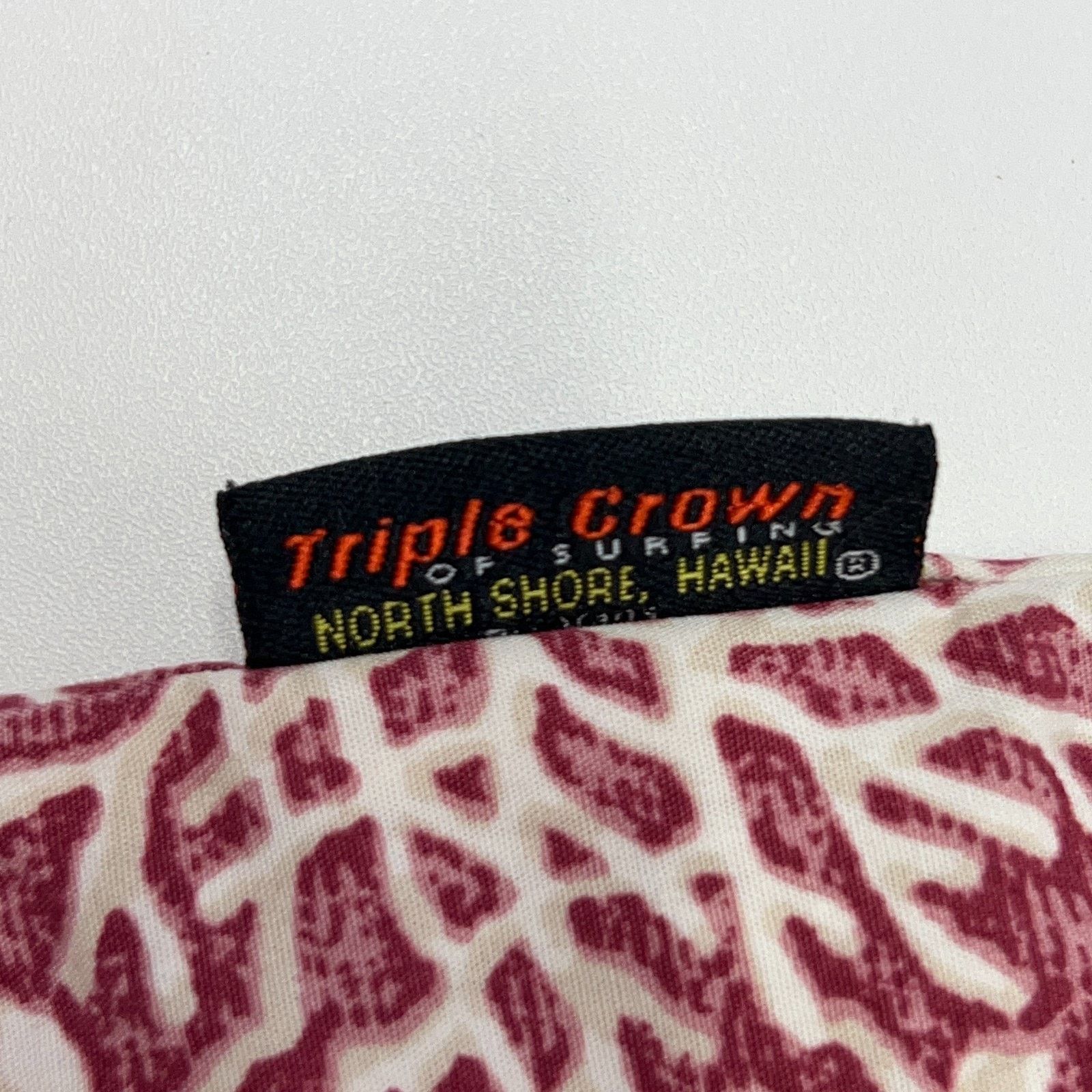 Vans Vintage Vans Triple Crown of Surfing Hawaiian Shirt Red M Size US M / EU 48-50 / 2 - 5 Thumbnail