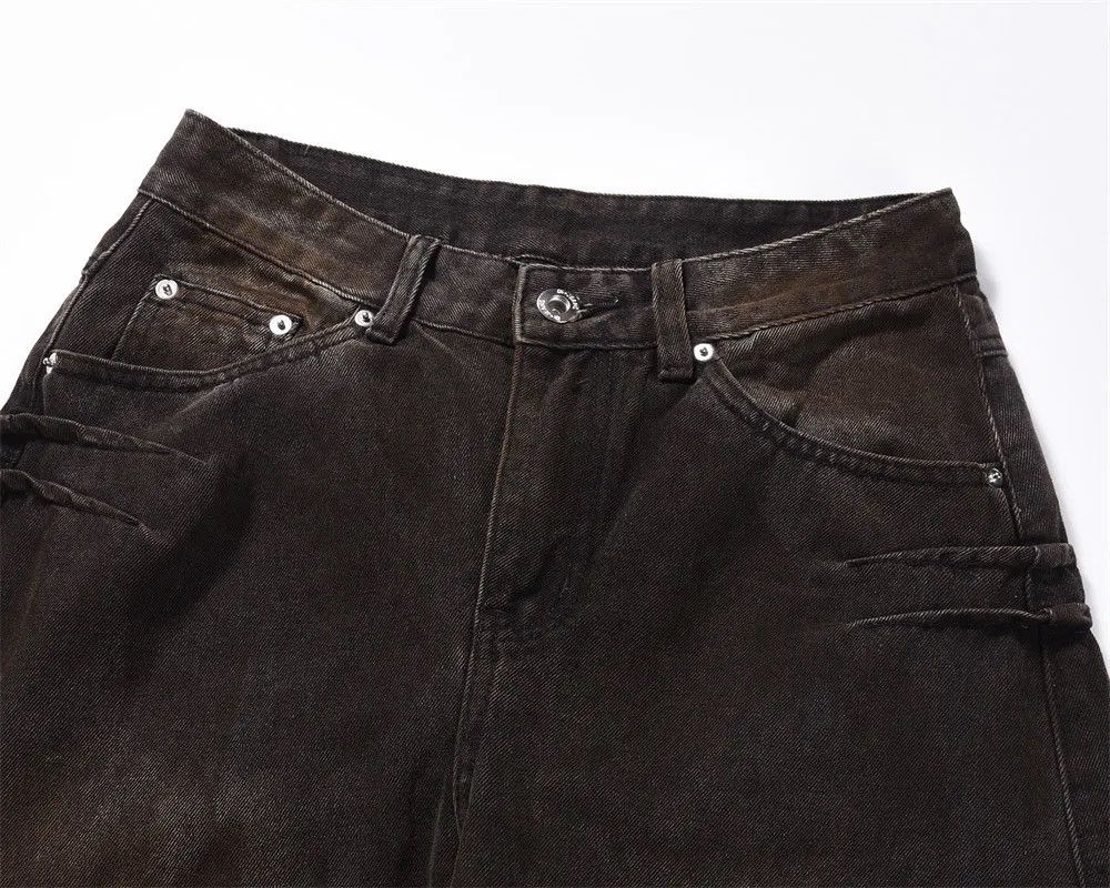 Japanese Brand × Vintage Streetwear Washed Gradient Wide Leg Jeans Design Trousers Size US 32 / EU 48 - 6 Thumbnail