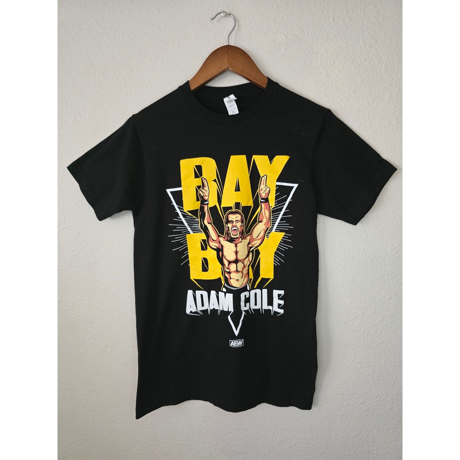 Tultex Adam Cole All Elite Crate Exclusive AEW Bay Bay Black Shirt Size US S / EU 44-46 / 1 - 1 Thumbnail