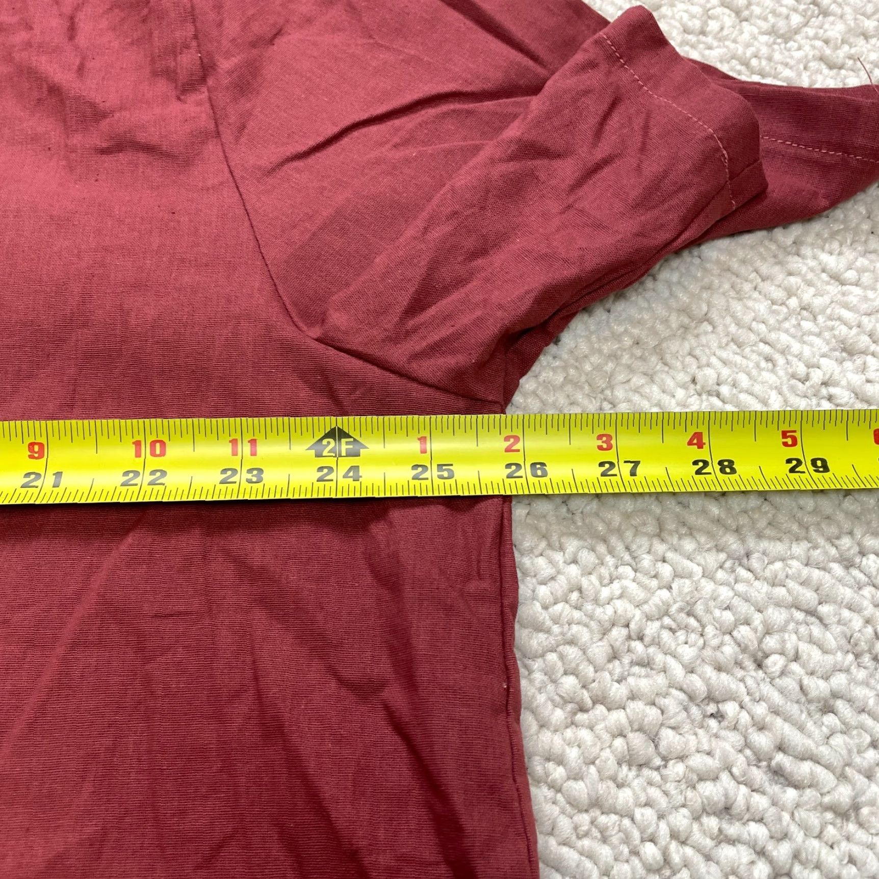 Vintage Unbranded T Shirt Top Womens 4XL Red Floral Short Sleeve V Neck Casual Buttons Size XXL / US 16-18 / IT 52-54 - 6 Thumbnail