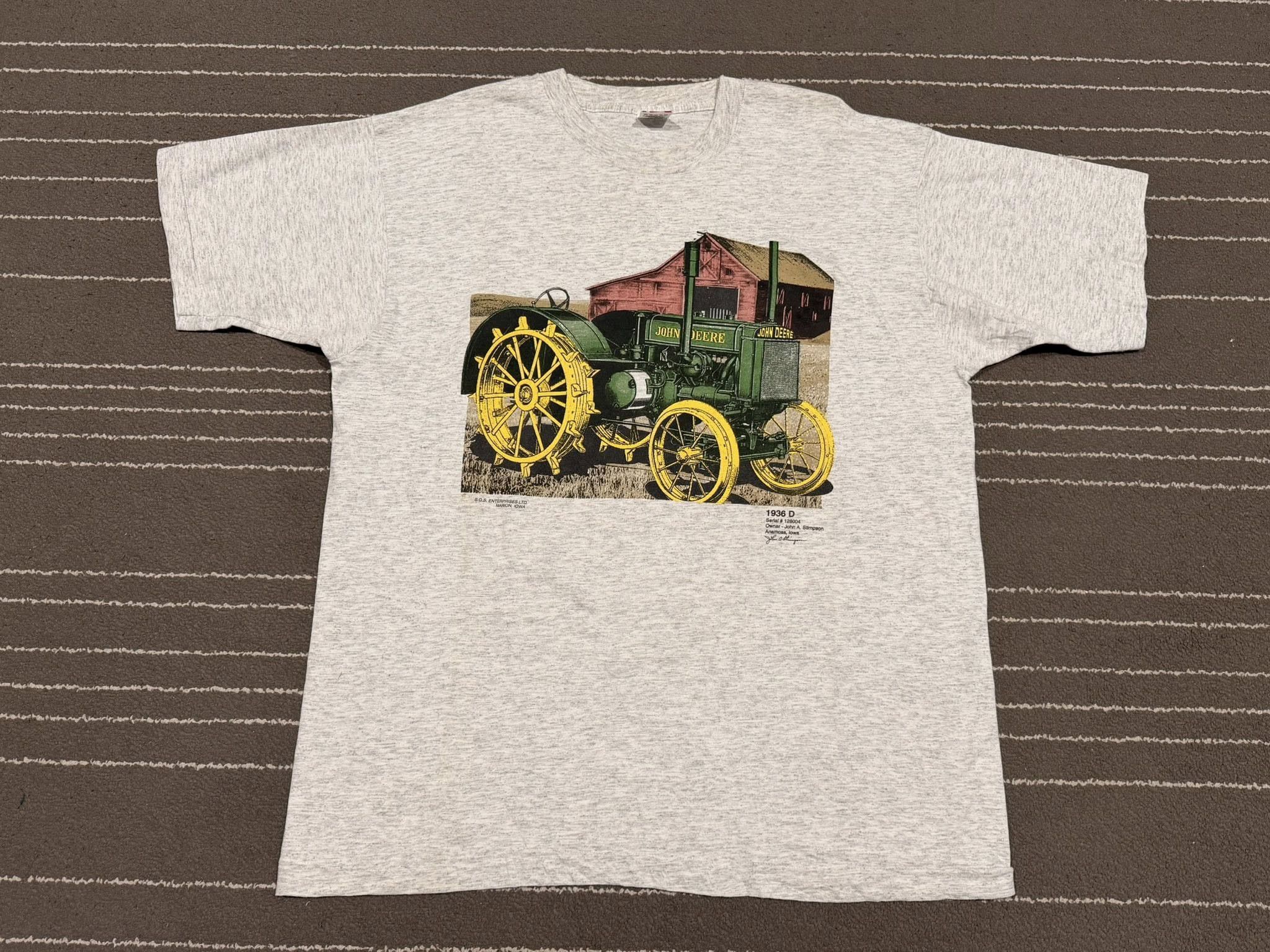 Vintage JOHN DEERE 1936 d vintage FOTL tee L 2734 Size US L / EU 52-54 / 3 - 1 Thumbnail