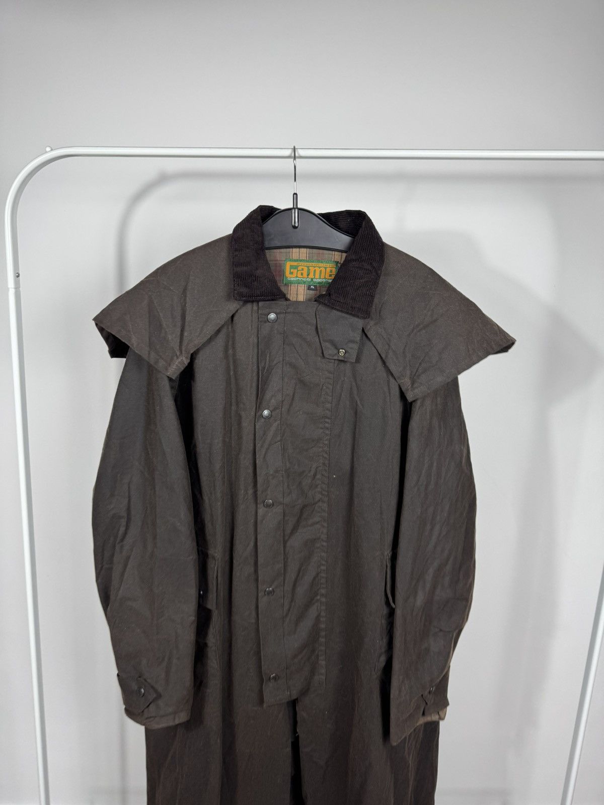 Other Vintage Game Waxed Coat Oilskin Jacket XL Brown Field Coat Size US XL / EU 56 / 4 - 2 Thumbnail
