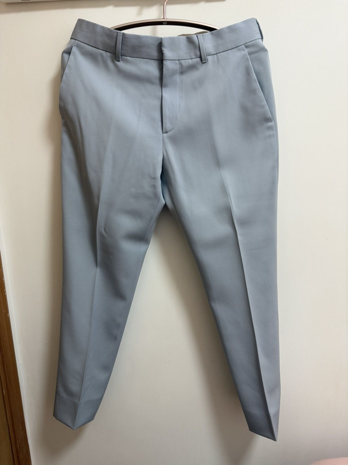 Louis Vuitton Louis Vuitton light blue wool tailored pants 38 Size 38R - 2 Thumbnail