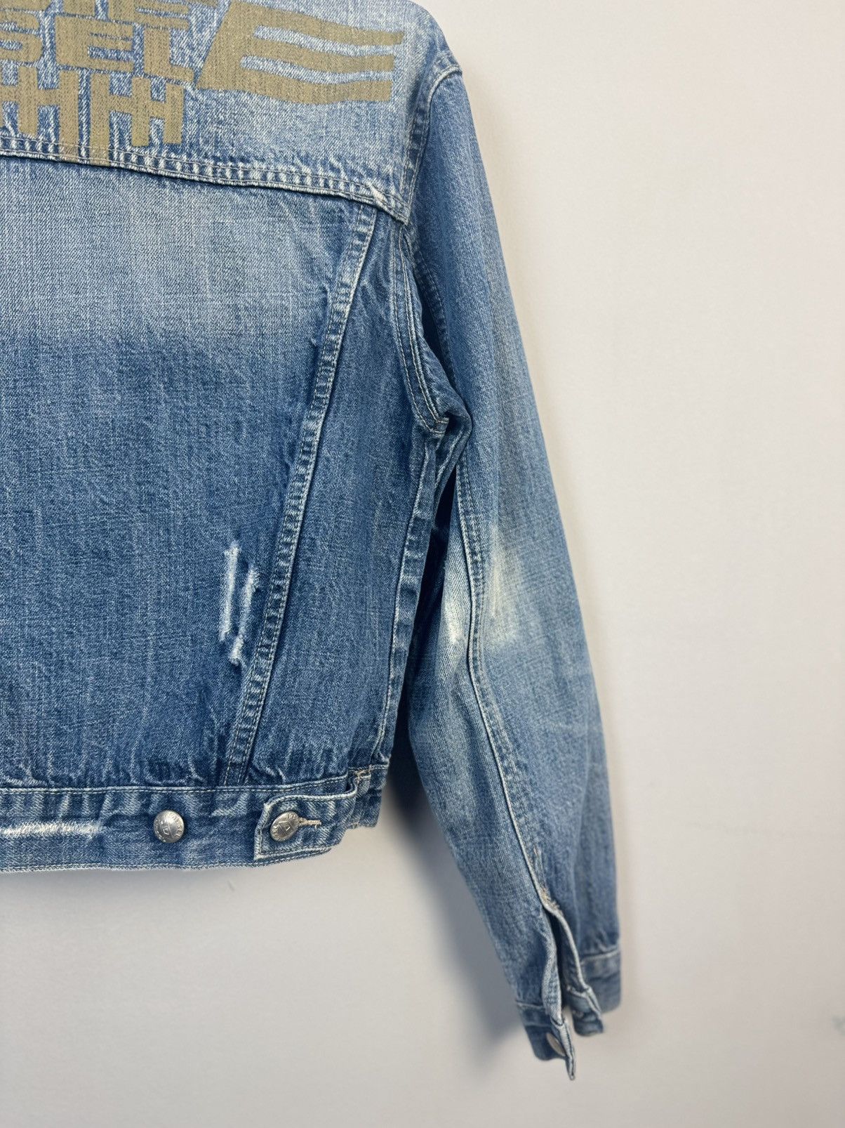 Diesel × Vintage Vintage Y2K Diesel Denim Western Cropped Distressed Jacket Size M / US 6-8 / IT 42-44 - 11 Thumbnail