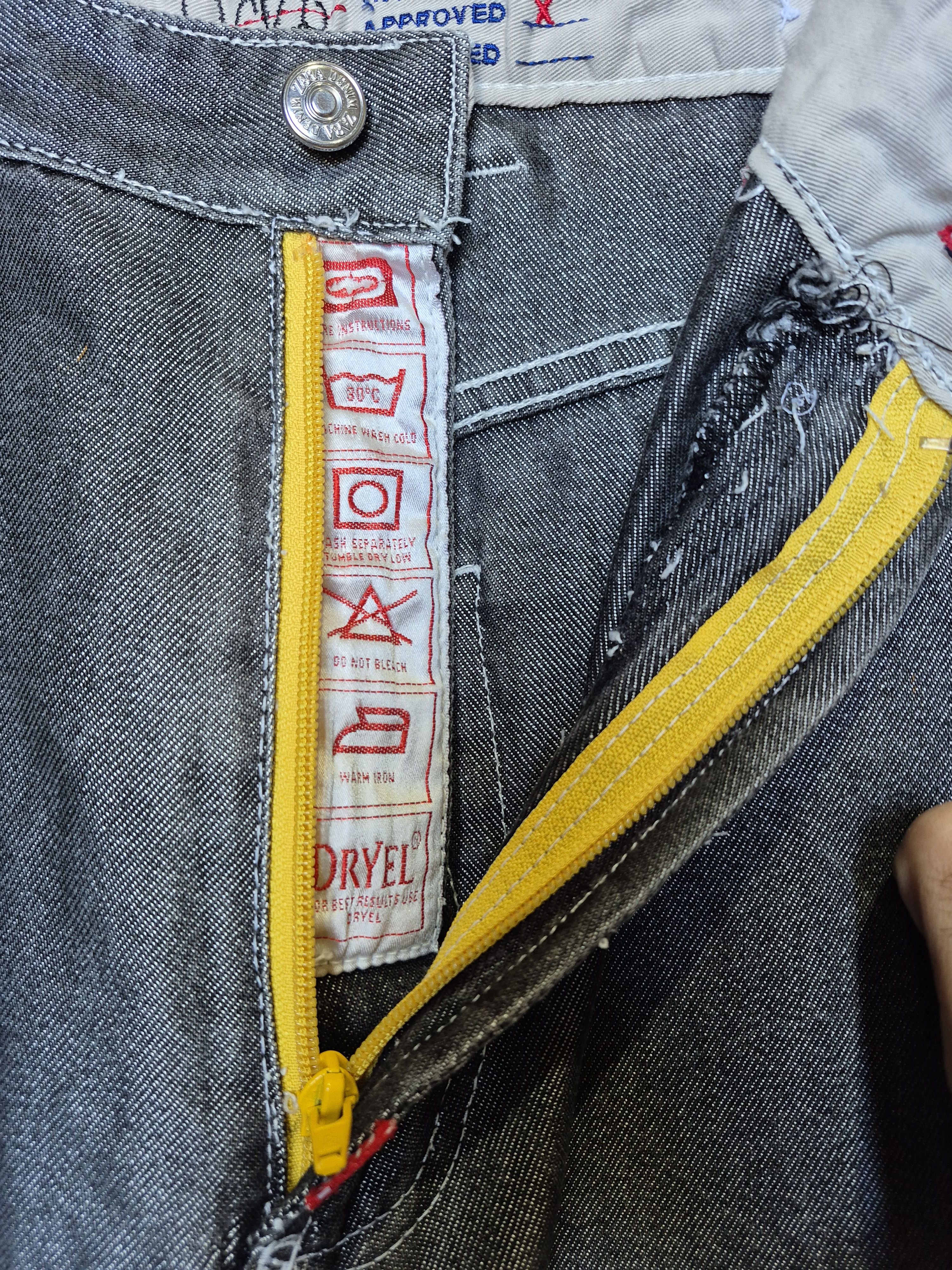Ecko Unltd. Ecko Unltd jeans silver metallic baggy pants Y2K 5th An Size US 26 / EU 42 - 7 Thumbnail
