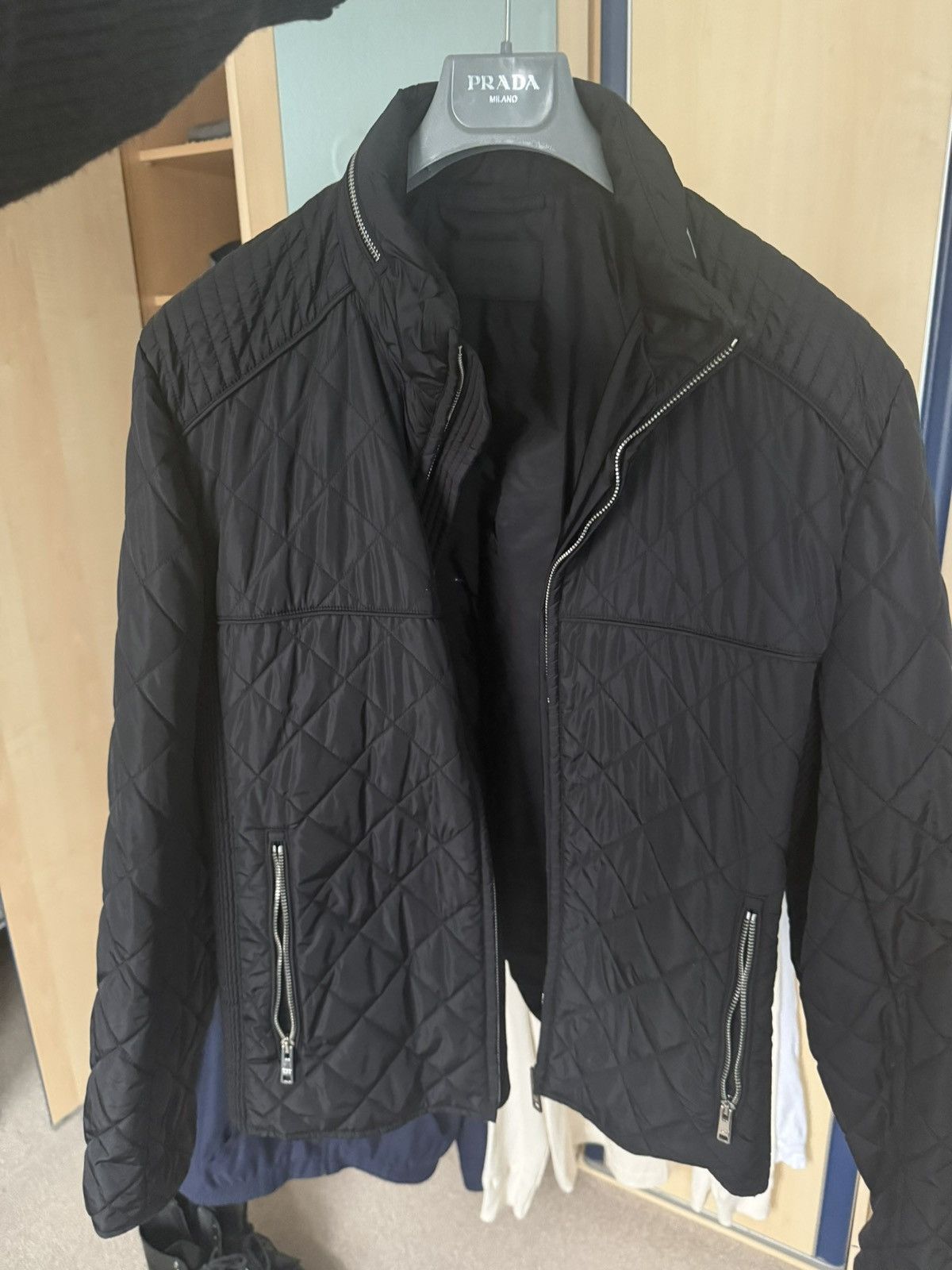 Prada Prada Quilted Zip Jacket Size US L / EU 52-54 / 3 - 9 Thumbnail