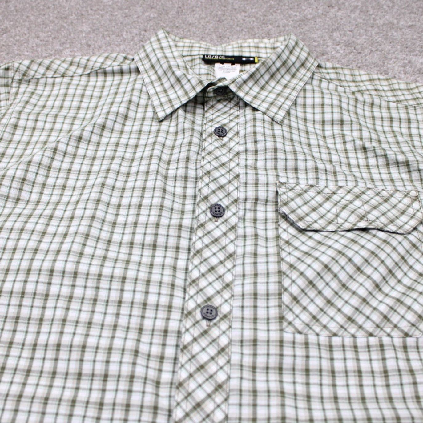 Under Armour Under Armour Shirt Mens Large Green/White Plaid UA Long Sleeve Button-Up Cotton Flannel Casual Workwear Size US L / EU 52-54 / 3 - 4 Thumbnail