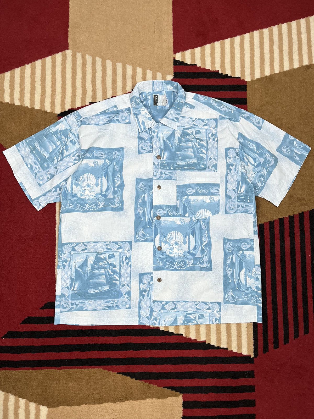 Kansai Yamamoto Fun Kansai Man Motifff Shirt Size US L / EU 52-54 / 3 - 1 Thumbnail