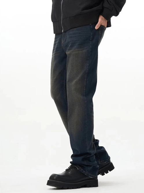 Japanese Brand × Jean American retro street loose straight distressed jeans Size US 32 / EU 48 - 3 Thumbnail