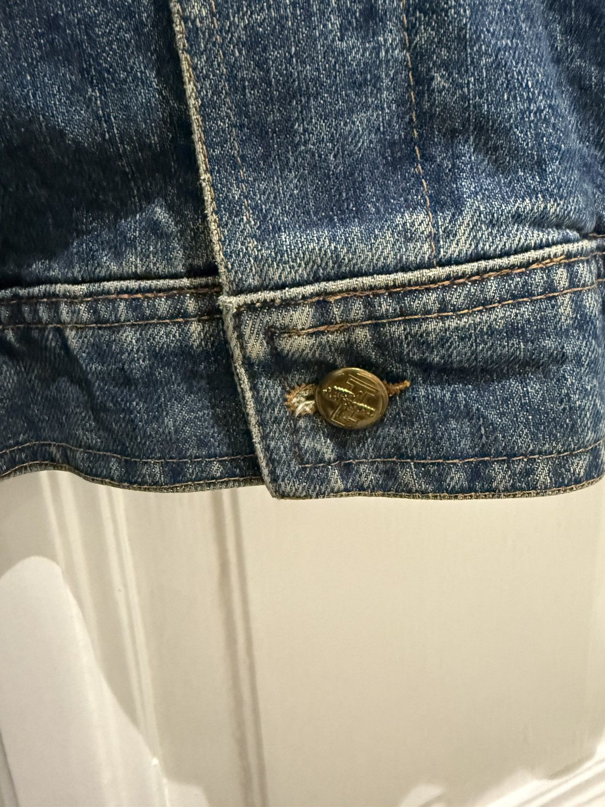 Trussardi Trussardi embroidered denim jacket Size US XL / EU 56 / 4 - 4 Thumbnail