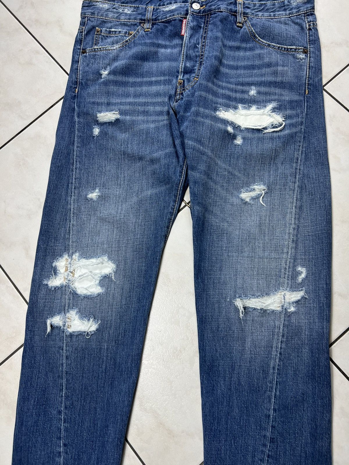 Dsquared2 Dsquared2 rider jeans ripped distressed denim pants washed Size US 36 / EU 52 - 4 Thumbnail