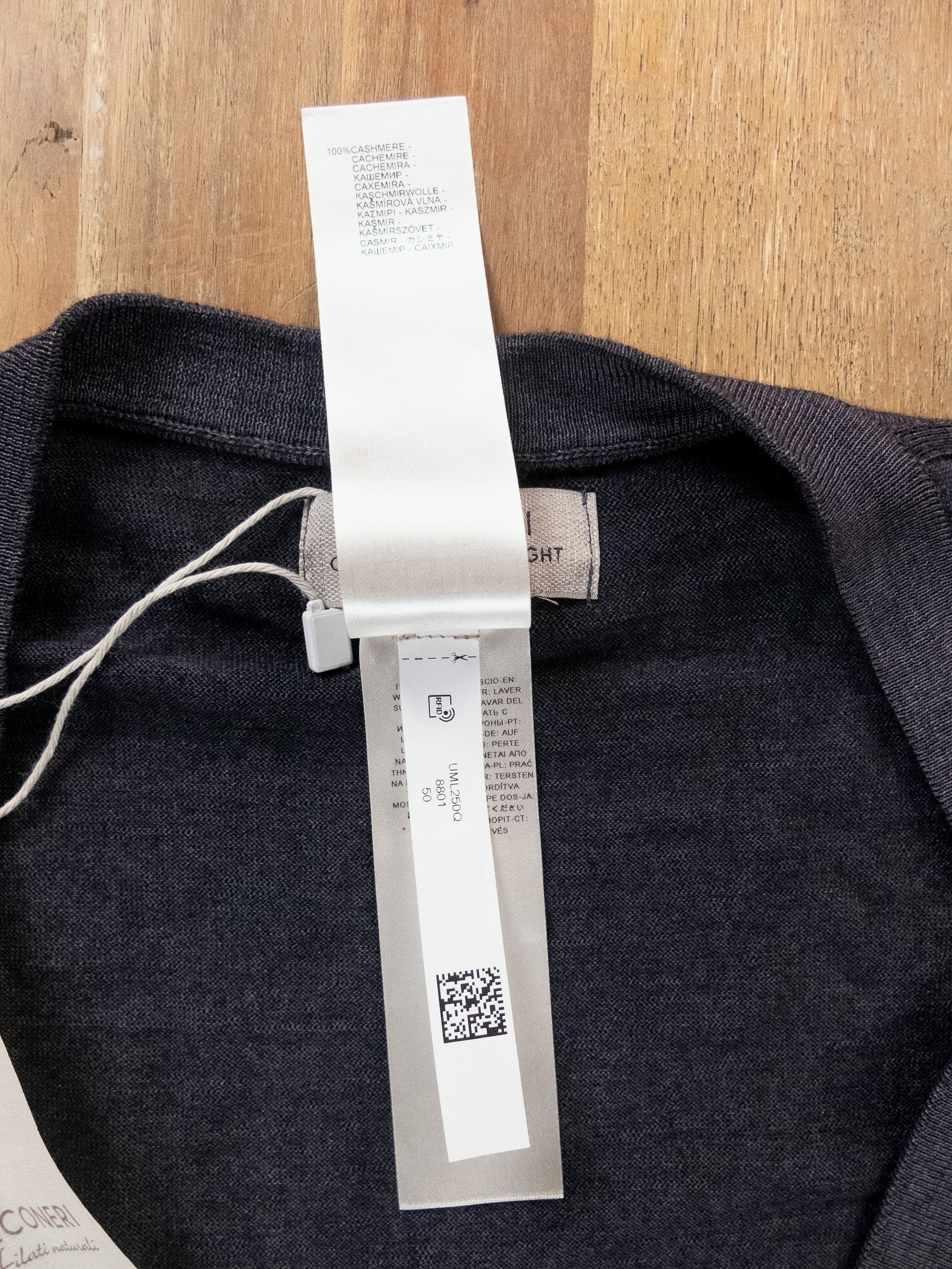 Other FALCONERI gray lightweight cashmere cardigan Large q Size US L / EU 52-54 / 3 - 3 Thumbnail