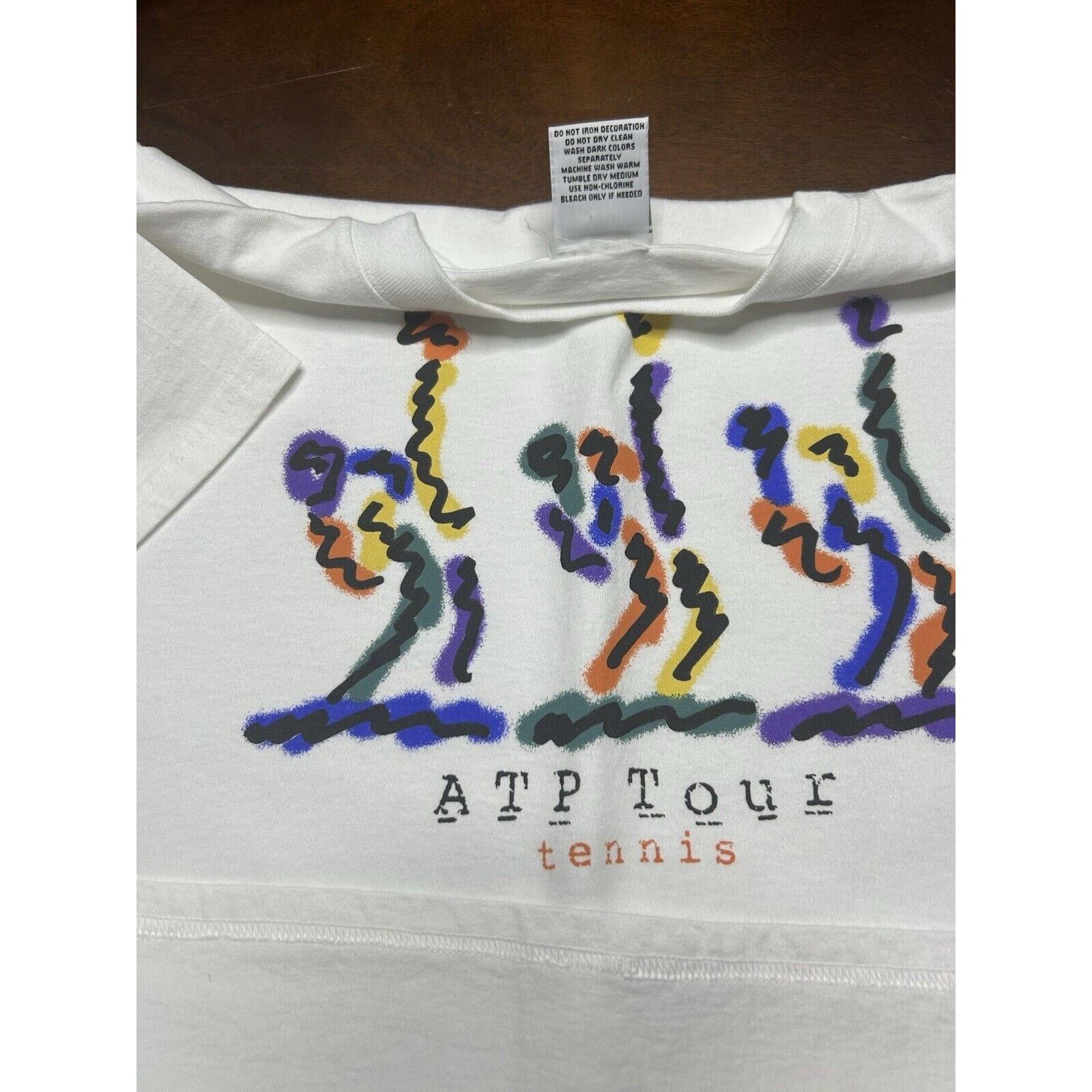 Other Vintage 90s Official Tennis ATP Tour Short Sleeve Shirt Rare Size US XXL / EU 58 / 5 - 4 Thumbnail