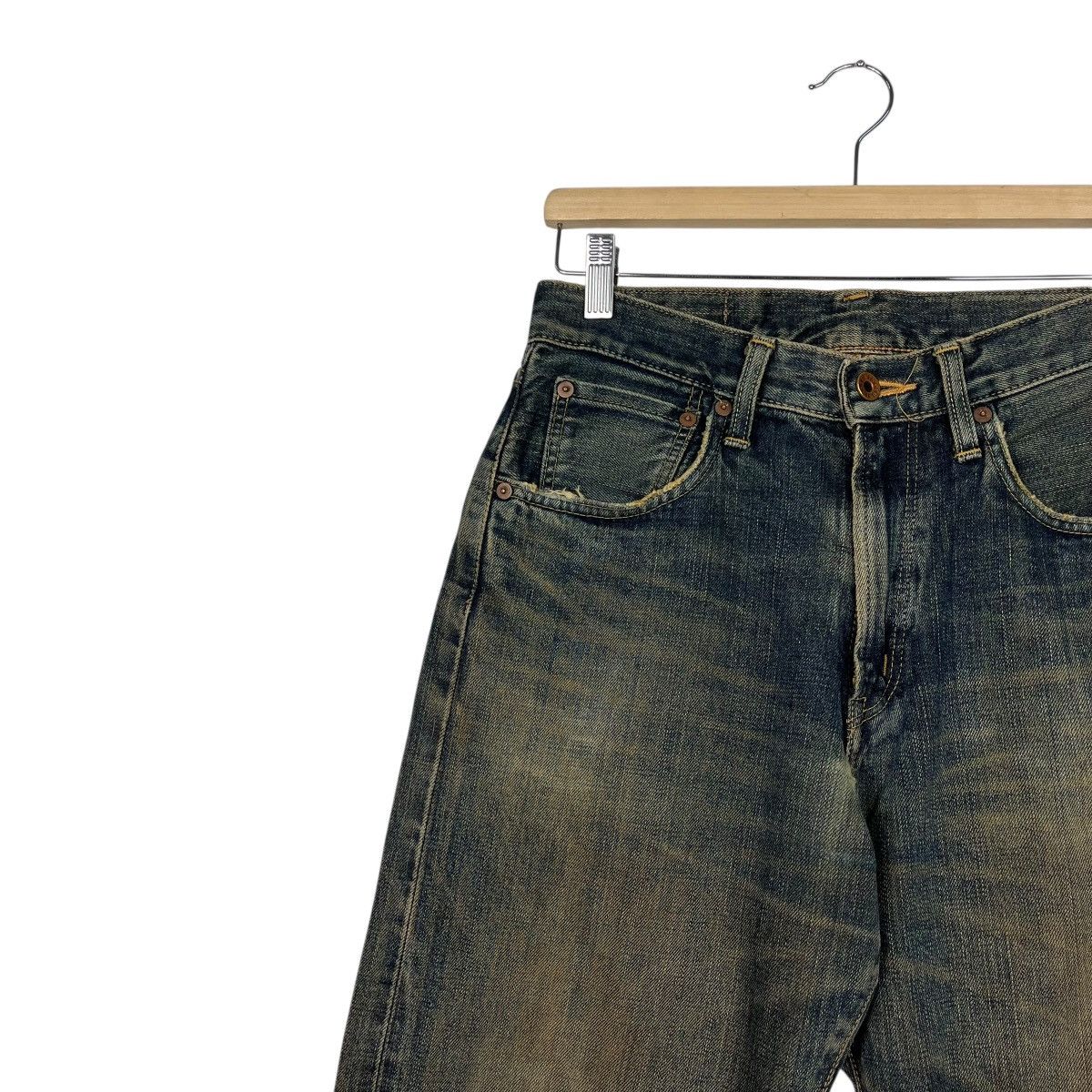 Edwin Vintage Edwin Distressed Selvedge Denim Jeans Size US 28 / EU 44 - 6 Thumbnail