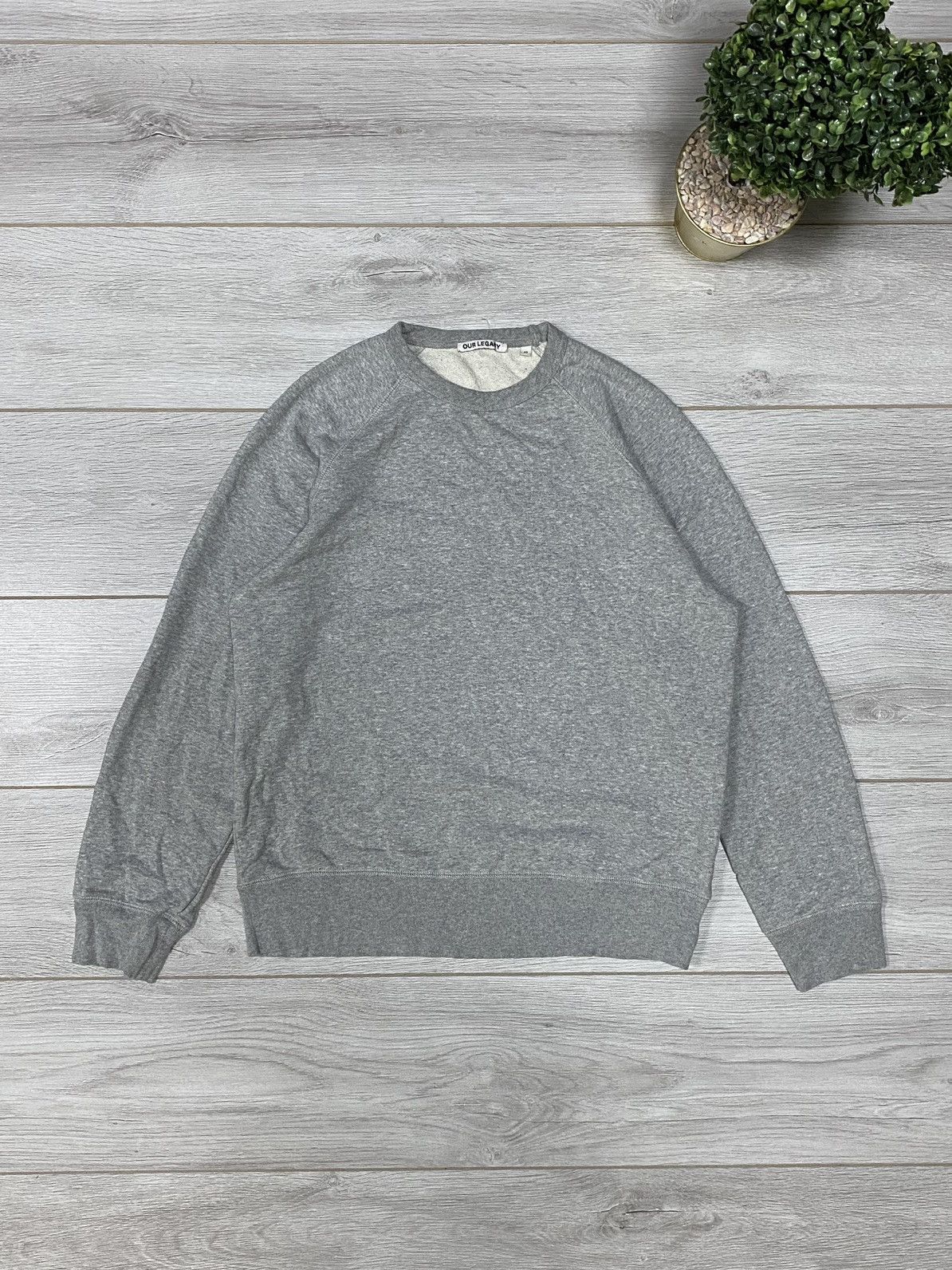Our Legacy Our Legacy Great Sweat Grey Melange Loop Sweatshirt Size US M / EU 48-50 / 2 - 1 Thumbnail