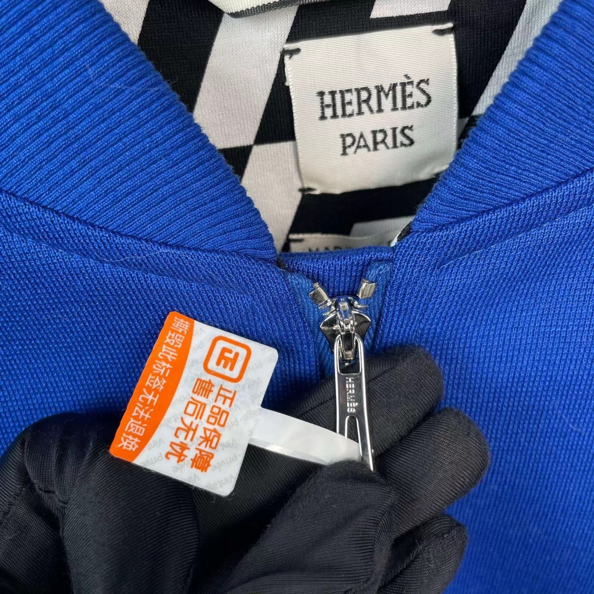 Hermes Hermès short blue jacket 36 95 New Size XS / US 0-2 / IT 36-38 - 8 Thumbnail