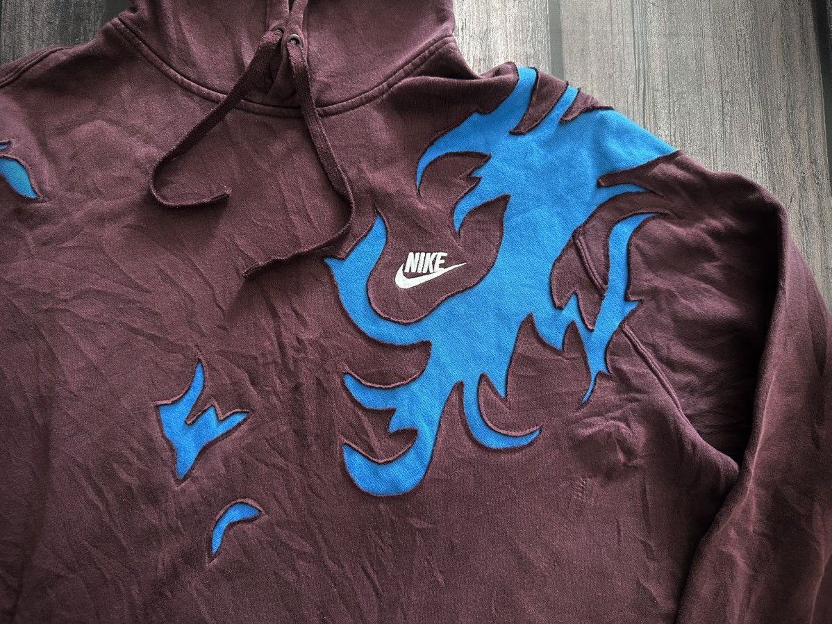 Nike Nike Custom Hoodie Vintage 90s Y2K Reworked Size US XL / EU 56 / 4 - 2 Thumbnail