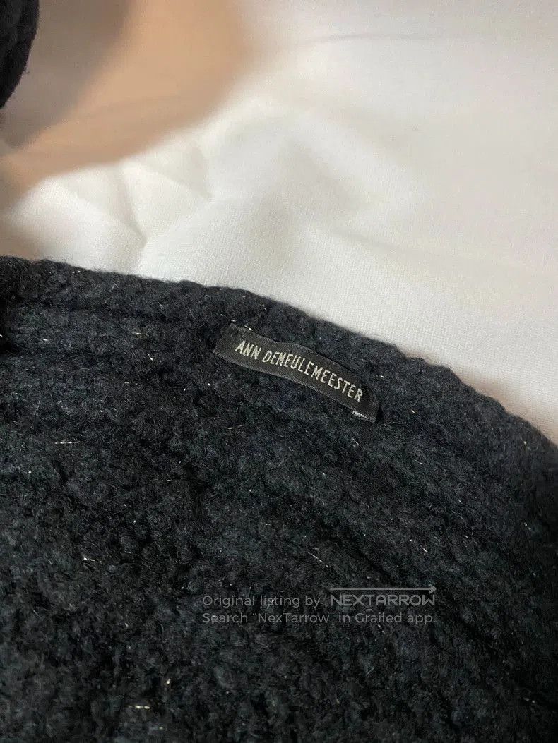 Ann Demeulemeester Ann Demeulemeester Fringed Black Scarf. Size ONE SIZE - 4 Thumbnail