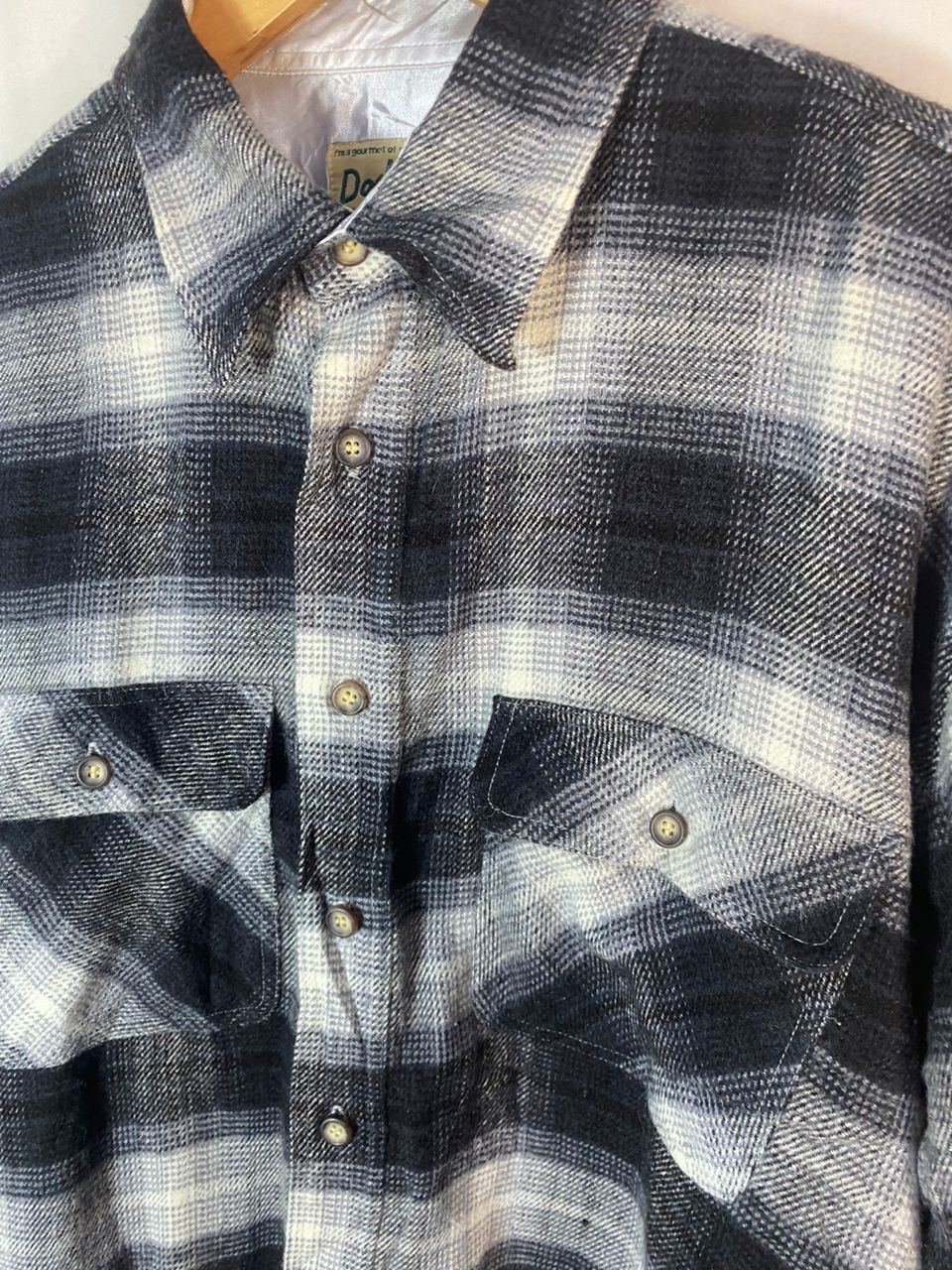 Flannel × Vintage Vintage dodgest wool button up flannel shirt Size US L / EU 52-54 / 3 - 4 Thumbnail