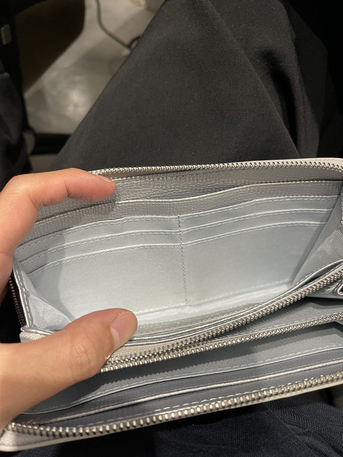 Kapital Kapital Bone Hand Zip Long Wallet Silver Size ONE SIZE - 4 Thumbnail