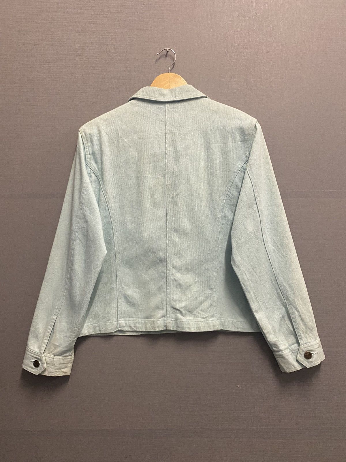 MCM Vintage MCM Legere Denim Jacket Size L / US 10 / IT 46 - 3 Thumbnail