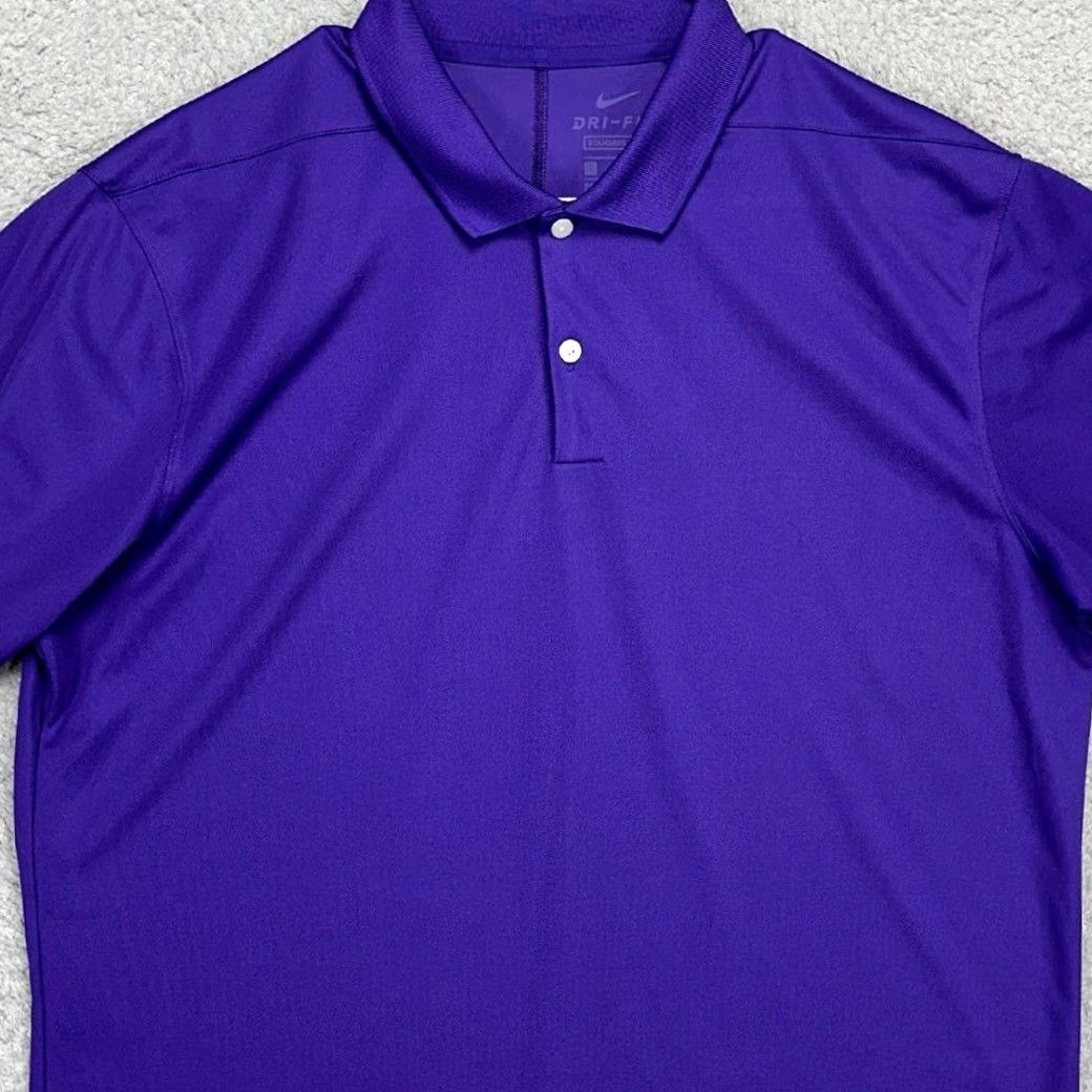 Nike Nike 2021 All Star Game MLB Polo Shirt Mens Large Dri-Fit Purple Standard Fit Size US L / EU 52-54 / 3 - 2 Thumbnail