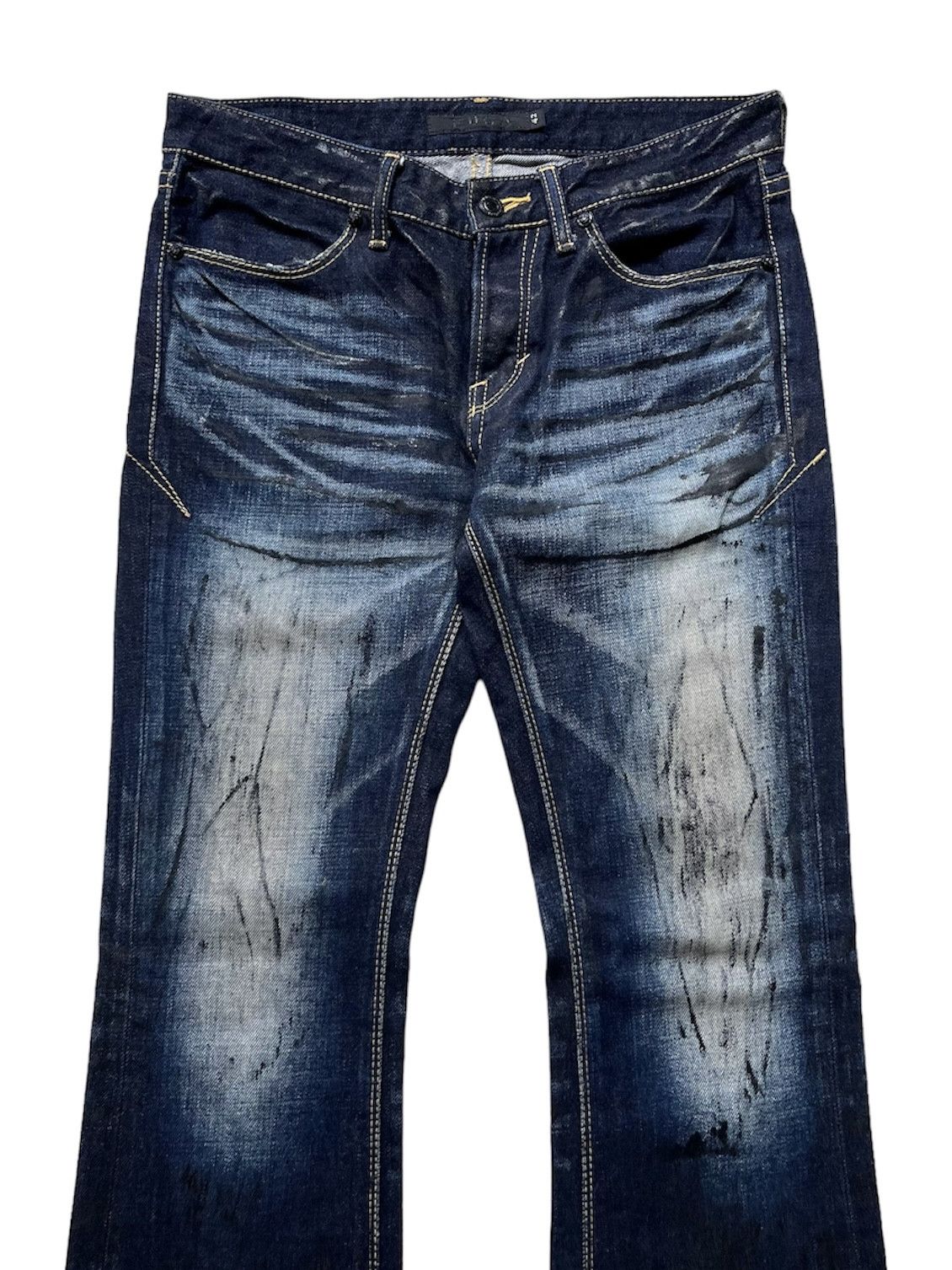 GOSTAR DE FUGA Rare Fuga Paint Splatter Flared Jeans Size US 30 / EU 46 - 4 Thumbnail