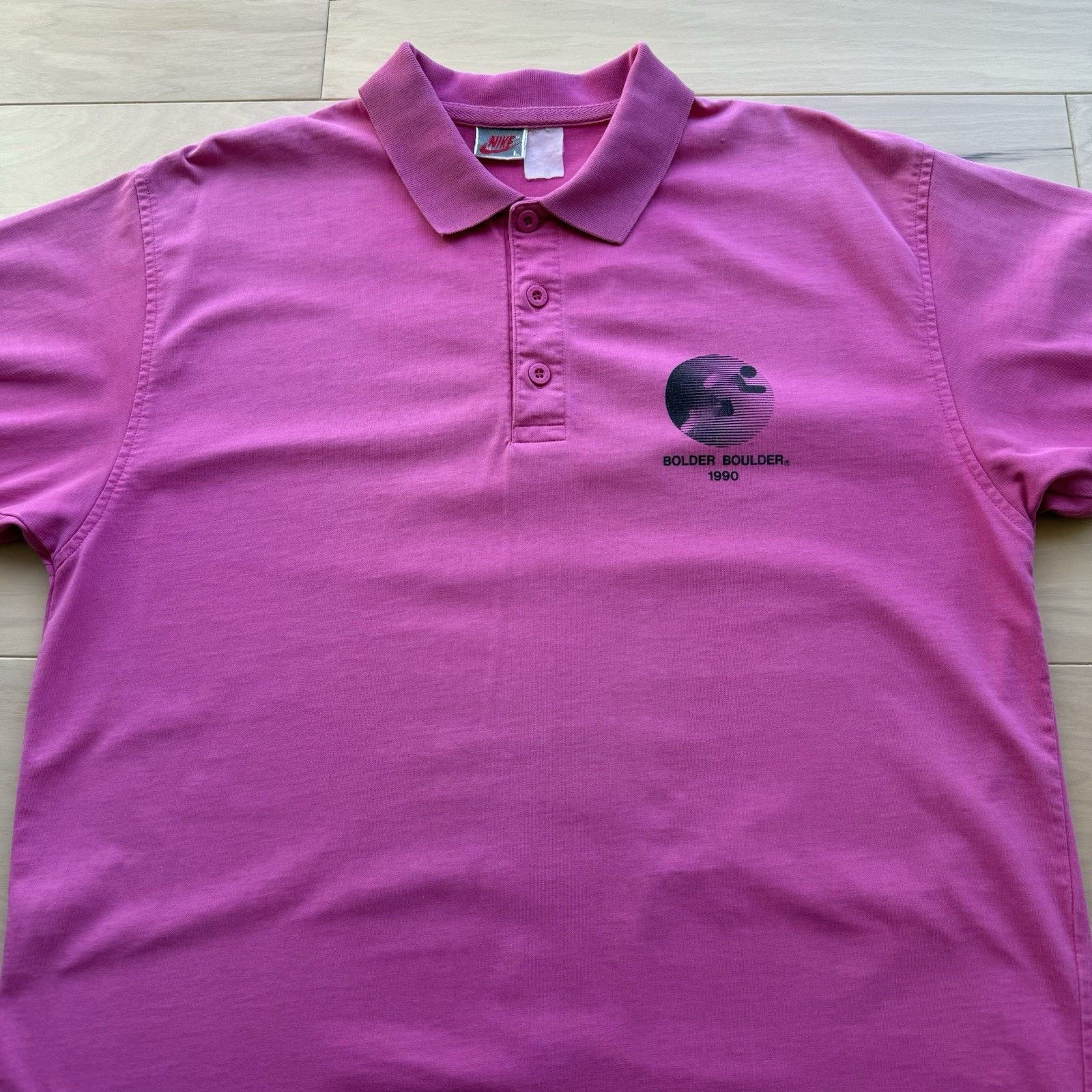Nike Vintage Nike Polo Shirt L Pink 90s Boulder Boulder Memorial Size US L / EU 52-54 / 3 - 3 Thumbnail