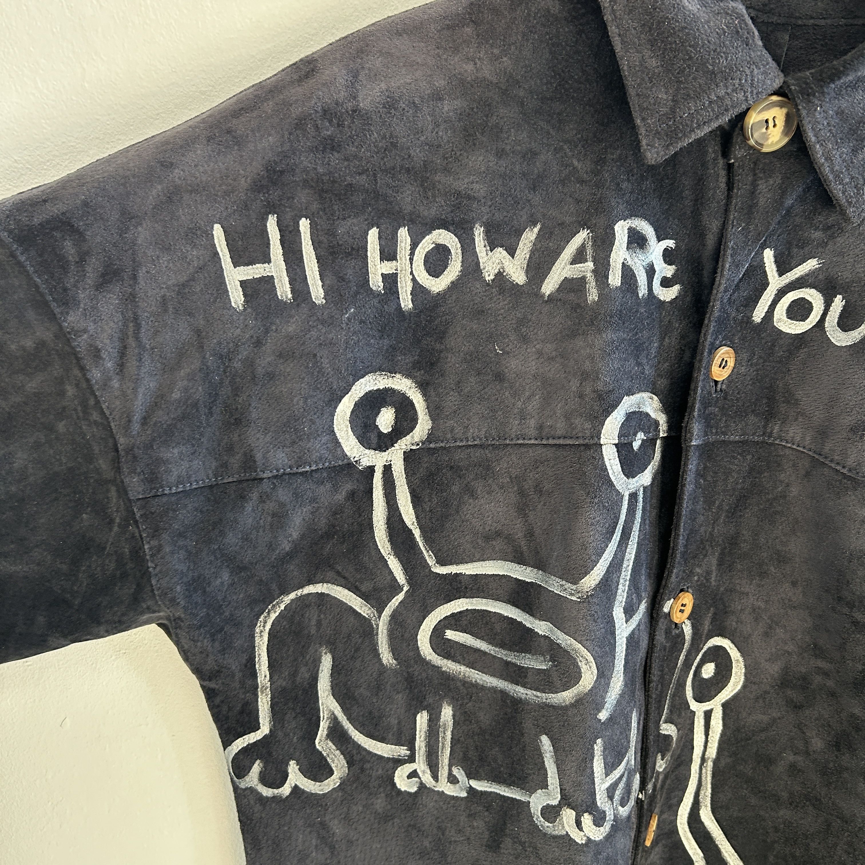 Custommade Vintage Custom Alien Navy Suede Jacket Coat Size M / US 6-8 / IT 42-44 - 12 Thumbnail