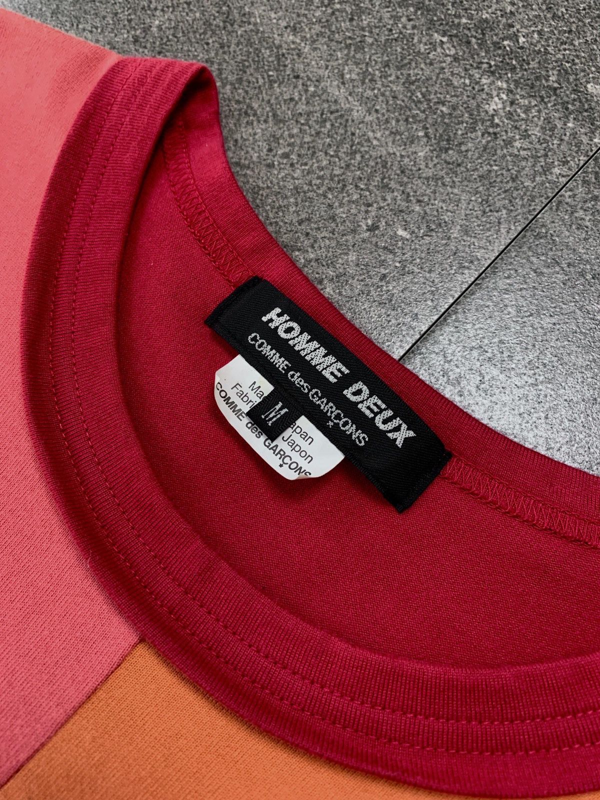 Comme des Garcons Homme Deux Color Block Longsleeve tee Size US M / EU 48-50 / 2 - 5 Thumbnail