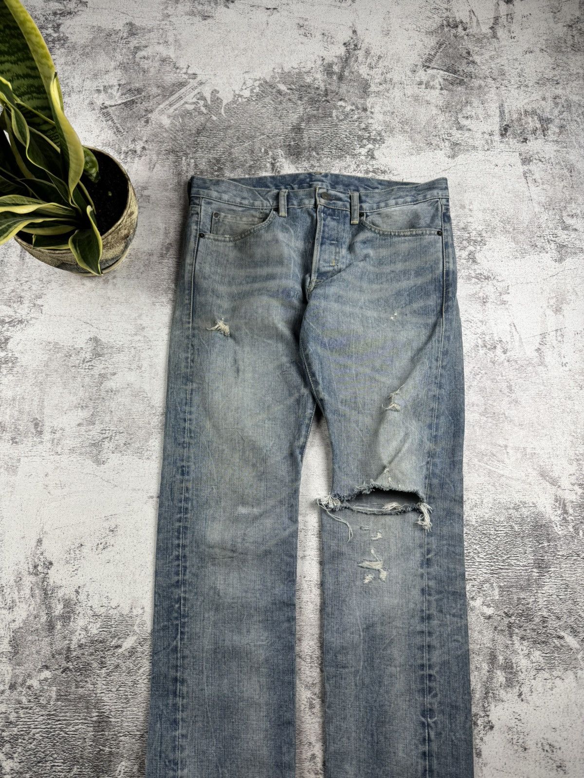 Denim & Supply Ralph Lauren Vintage Denim & Supply 32/34 Ralph Lauren Slim Distressed Jeans Pants Trousers Size US 32 / EU 48 - 5 Thumbnail
