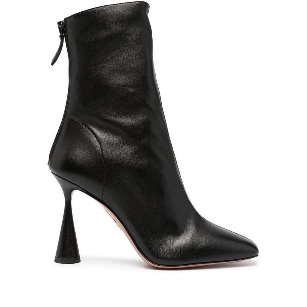 AQUAZZURA AMORE 95 LEATHER BOOTS SIZE 36
