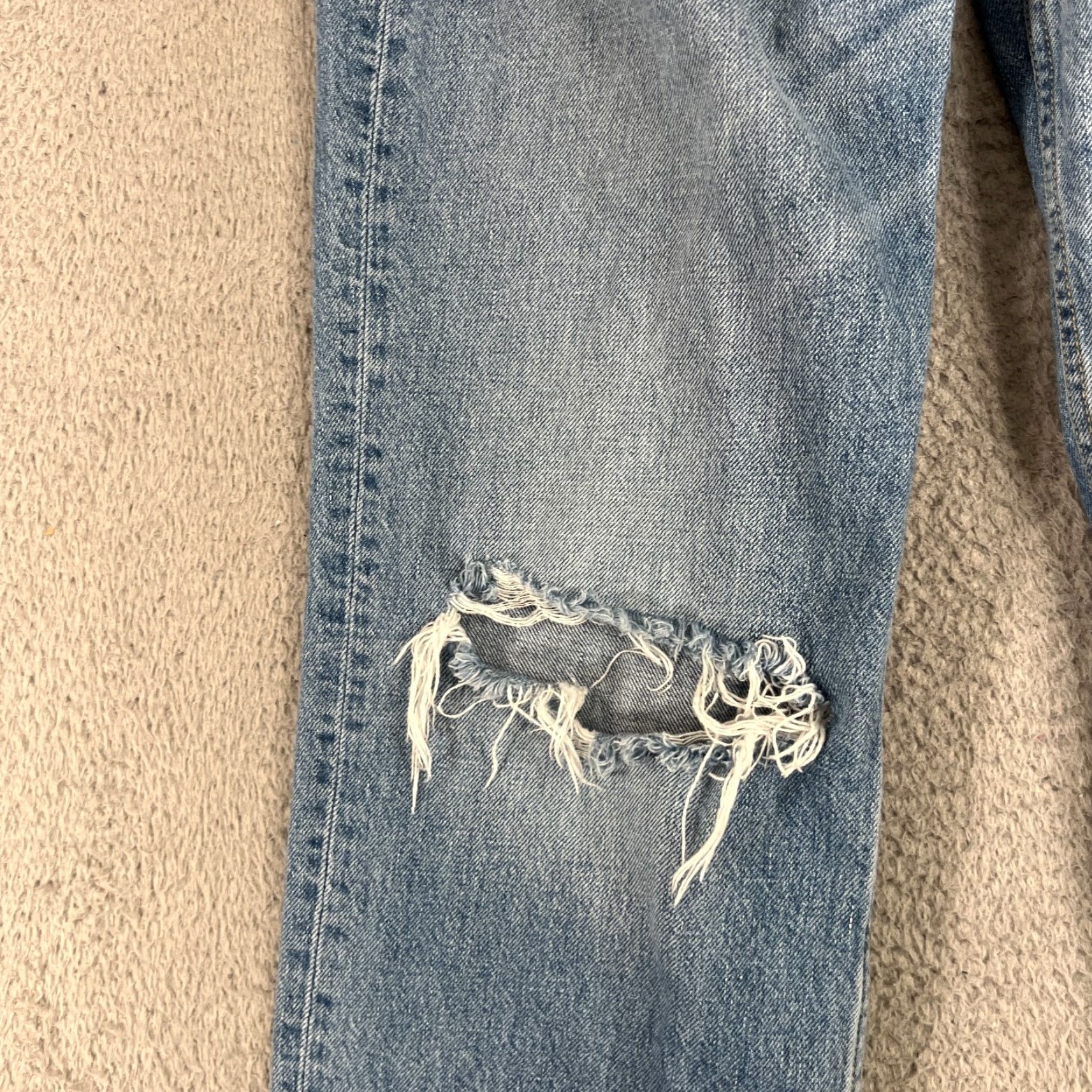 Rag & Bone Rag & Bone Alex Jeans Womens 30 Blue High Rise Straight Denim Button Fly Size 30" / US 8 / IT 44 - 6 Thumbnail