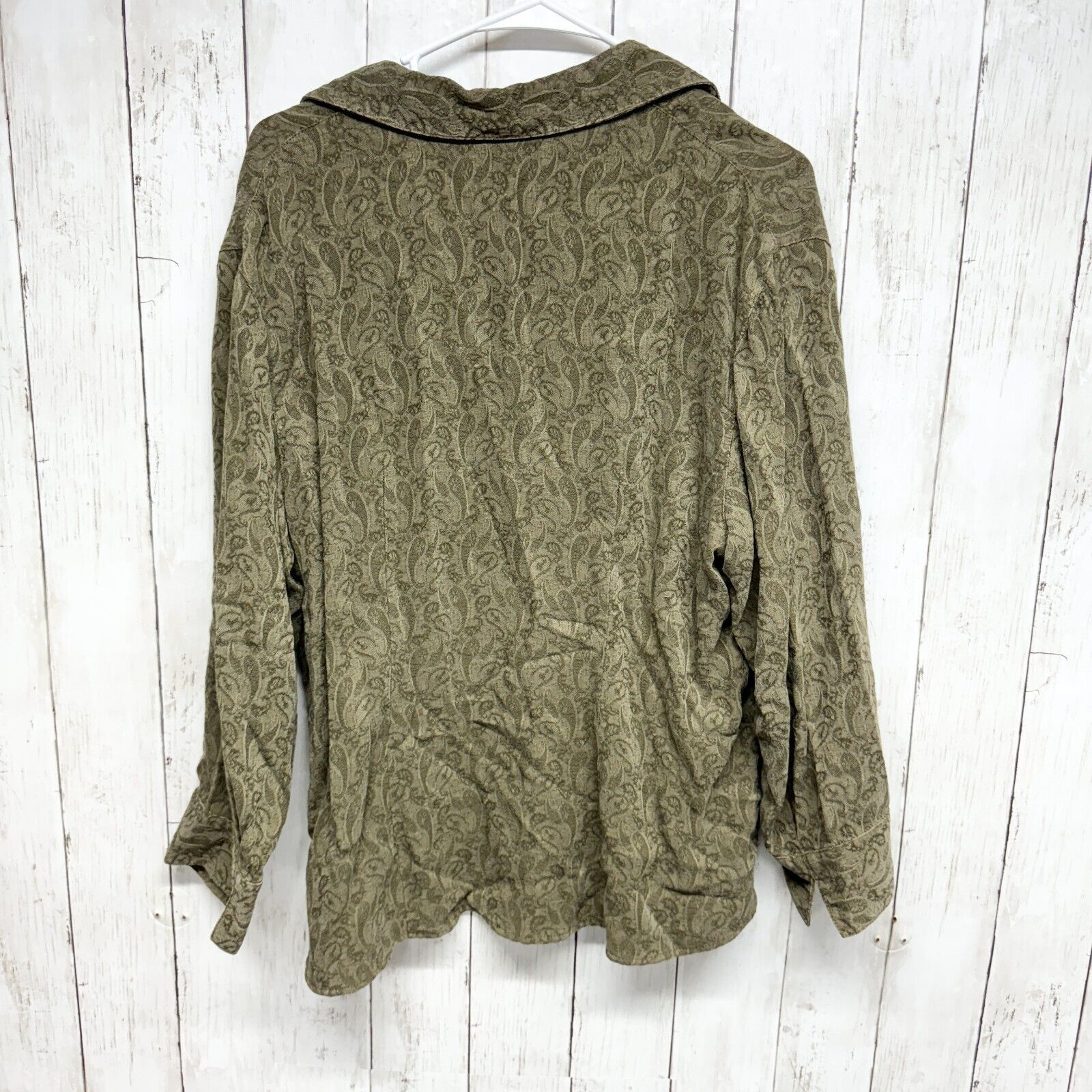 Vintage Tianello Button Up 1/XS-S VTG Paisley Long Sleeve Tencel Size XS / US 0-2 / IT 36-38 - 5 Thumbnail