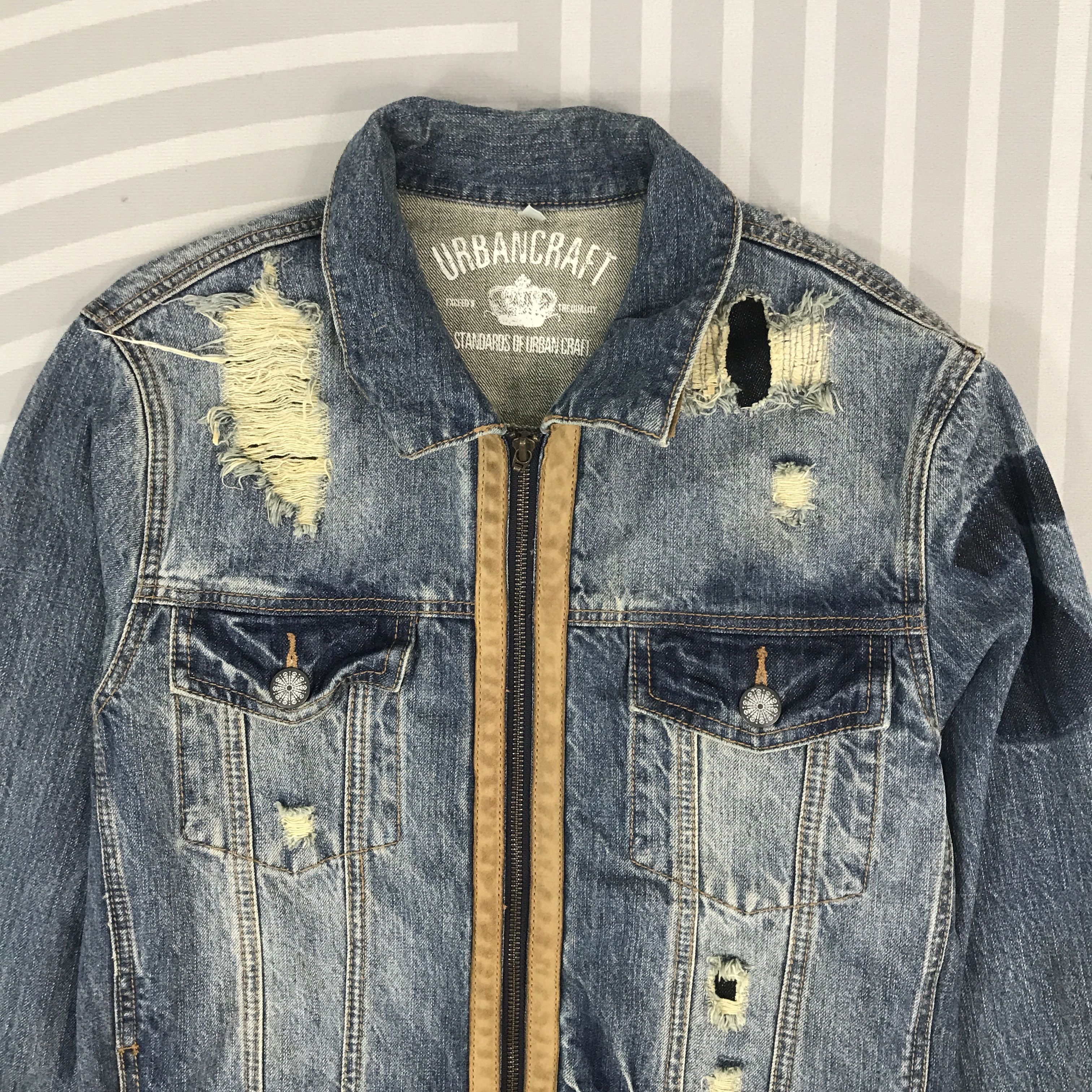 Japanese Brand × Vintage Vintage Urbancraft Japan Distressed Jacket Size US M / EU 48-50 / 2 - 2 Thumbnail