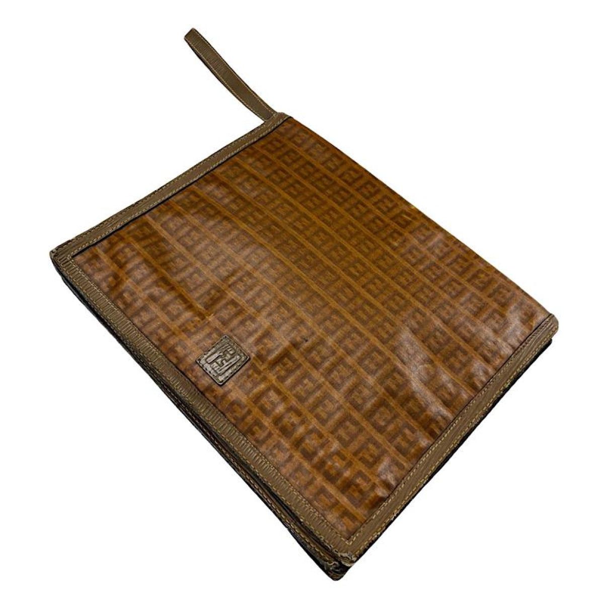 Fendi Baguette Brown Leather Clutch Bag Size ONE SIZE - 1 Thumbnail