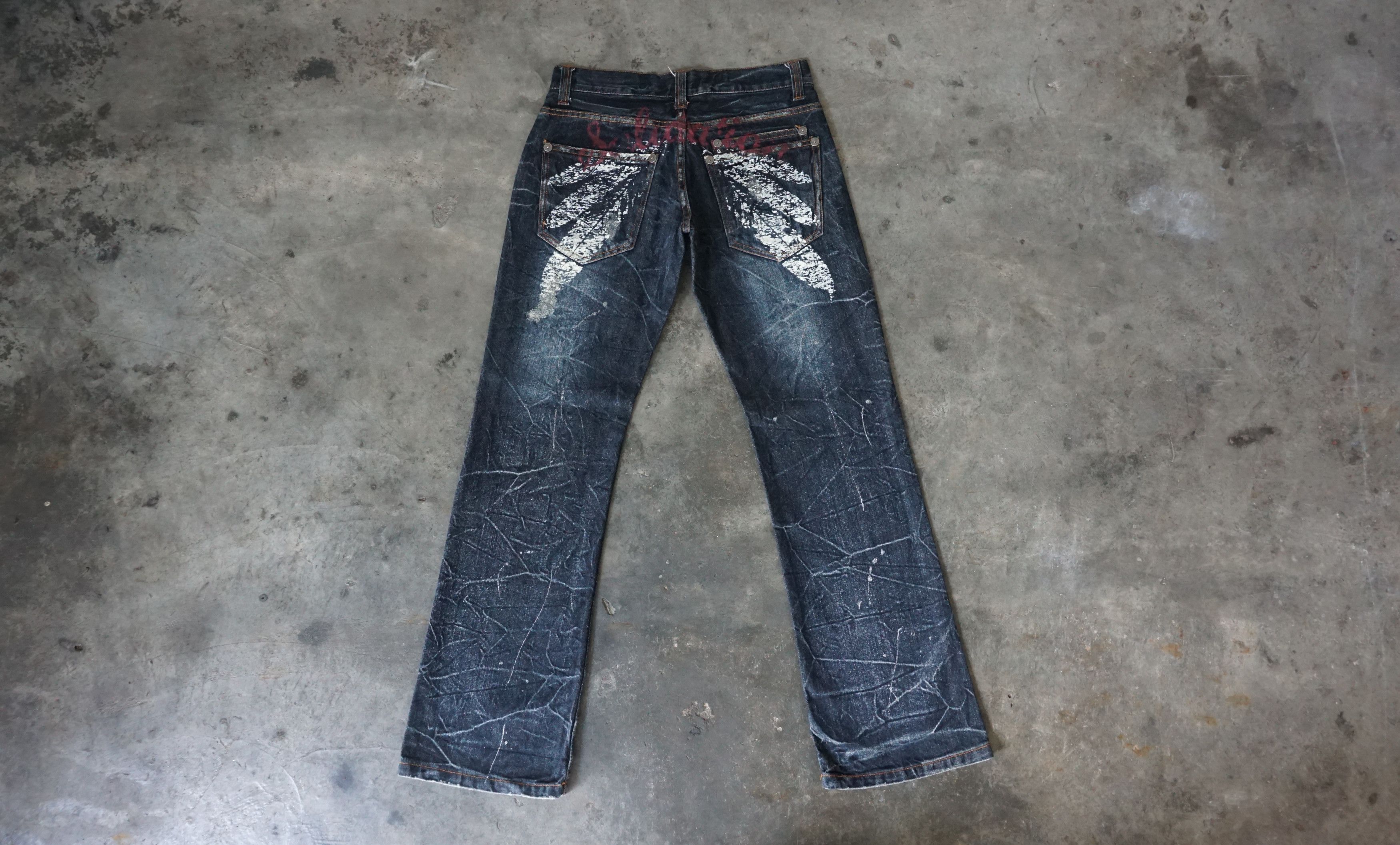 Japanese Brand NYLOUS CLOTHING JEANS W28 Size US 28 / EU 44 - 4 Thumbnail