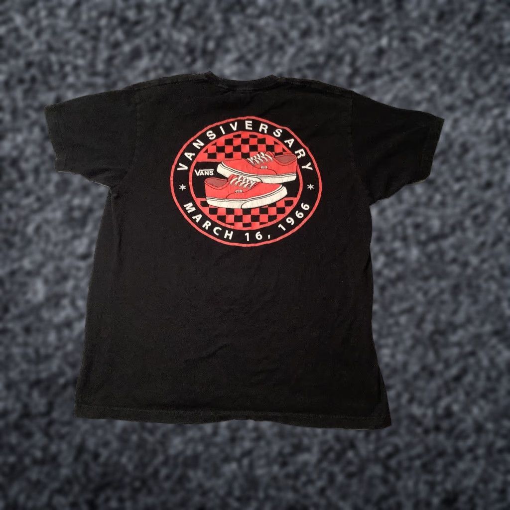 Vans Vans Shirt Mens Large Black Vansiversary March 16 1966 Graphic Logo Skate Tee Size US L / EU 52-54 / 3 - 1 Thumbnail